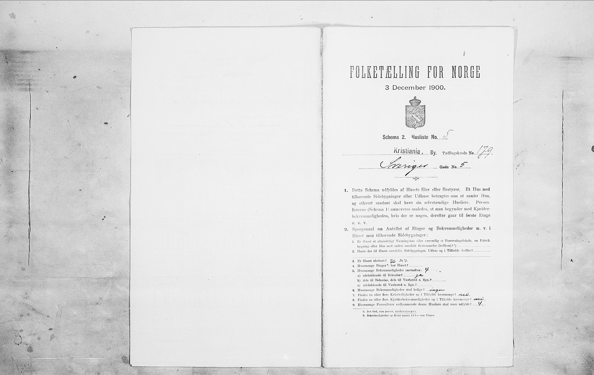 SAO, Folketelling 1900 for 0301 Kristiania kjøpstad, 1900, s. 94623