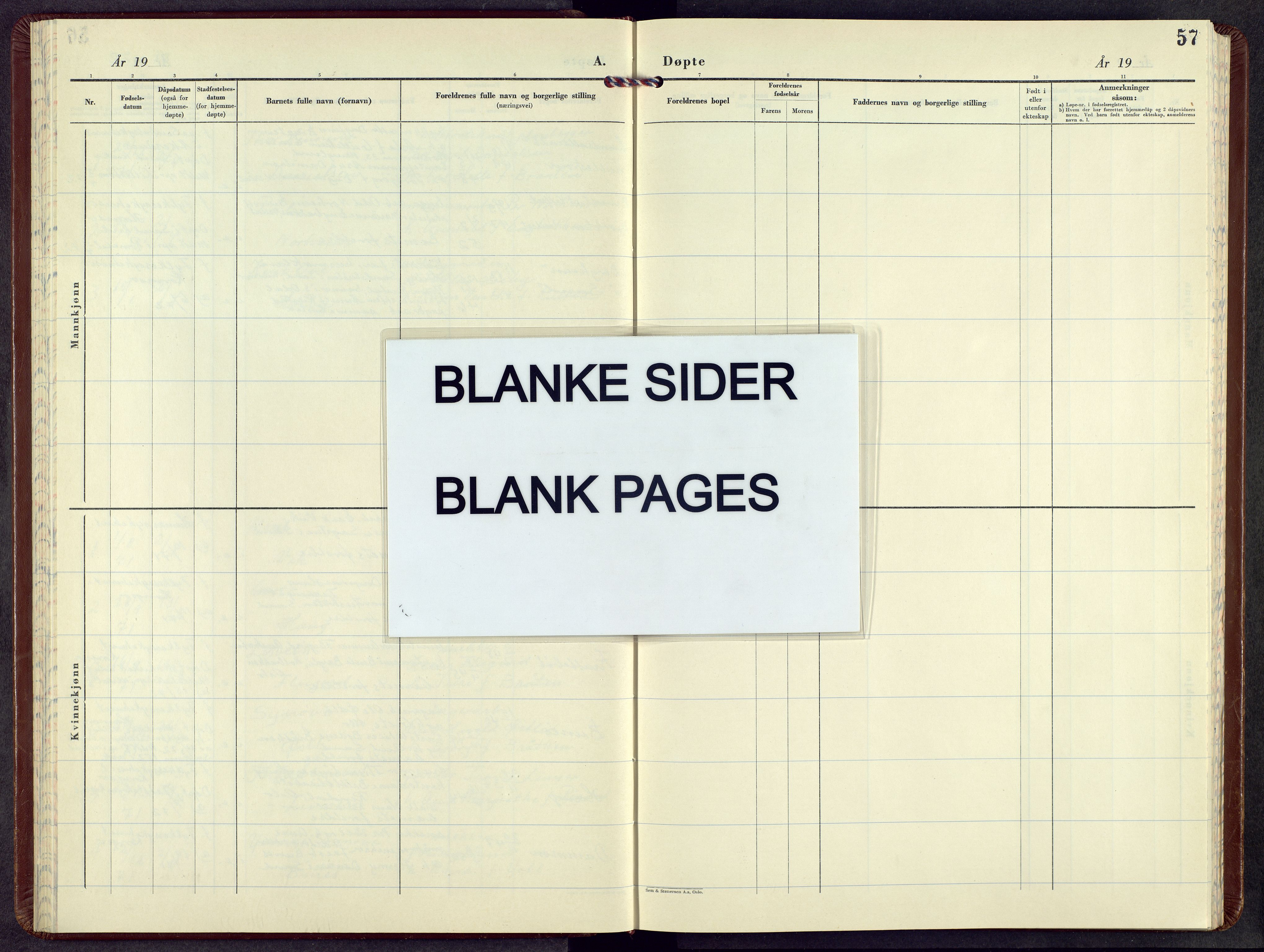 Nord-Odal prestekontor, SAH/PREST-032/H/Ha/Hab/L0010: Klokkerbok nr. 10, 1958-1972, s. 57