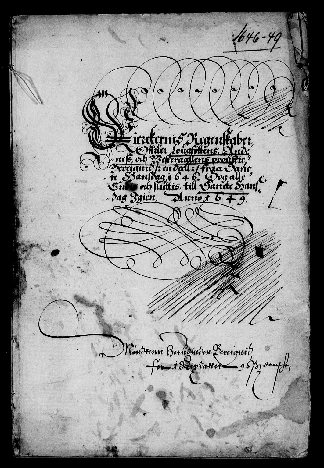 Rentekammeret inntil 1814, Reviderte regnskaper, Lensregnskaper, RA/EA-5023/R/Rb/Rbz/L0035: Nordlandenes len, 1642-1650