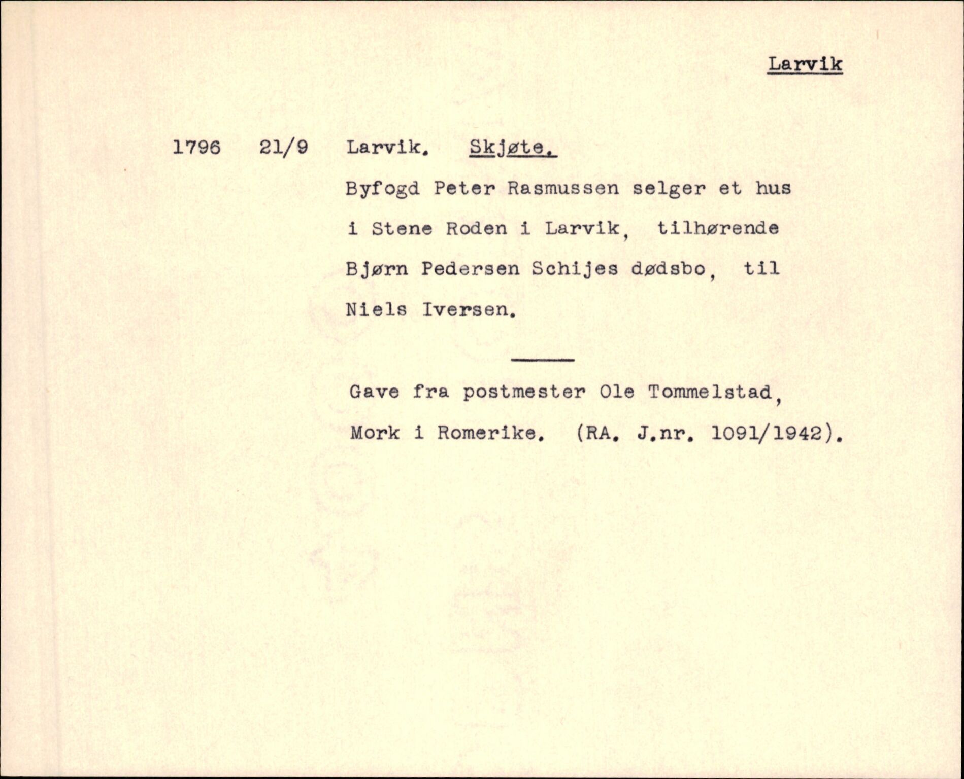 Riksarkivets diplomsamling, AV/RA-EA-5965/F35/F35m/L0002: Localia: Oppland, Buskerud og Vestfold, s. 619