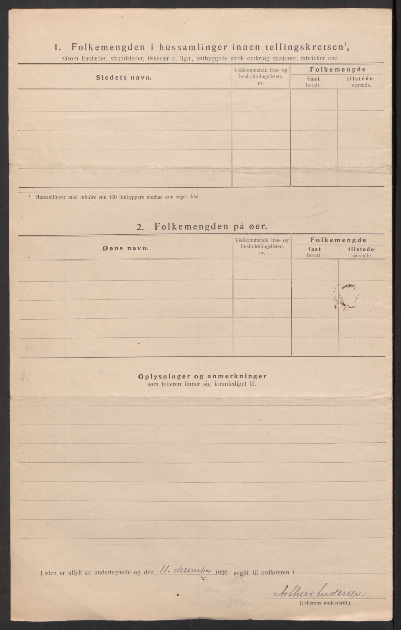 SAK, Folketelling 1920 for 0918 Austre Moland herred, 1920, s. 8