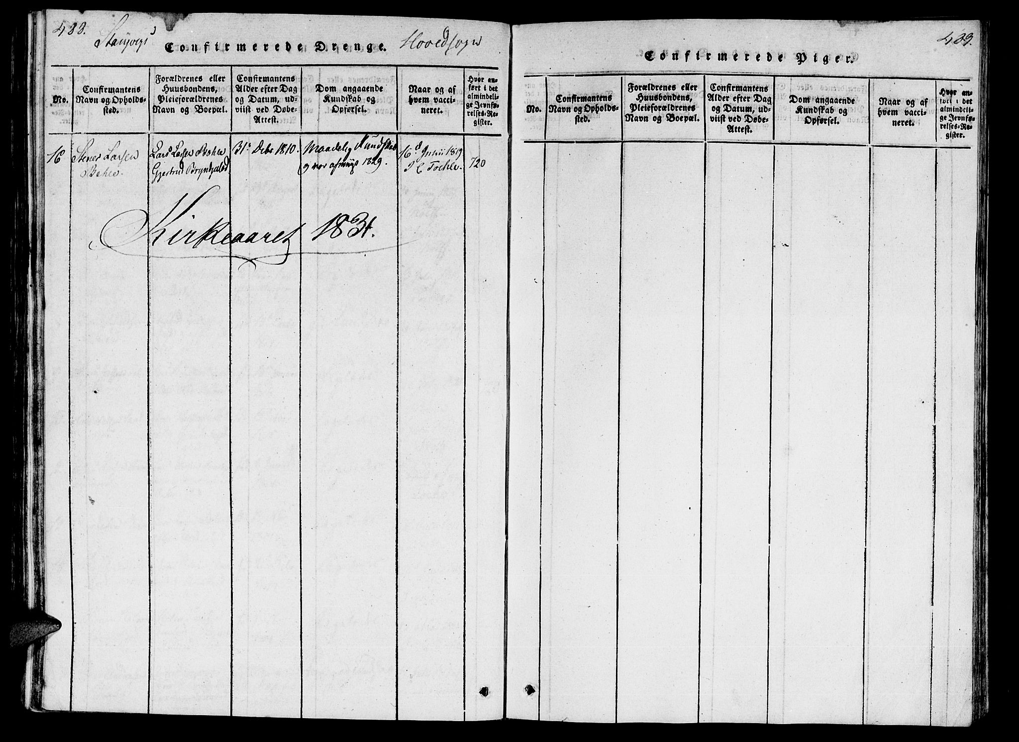 Ministerialprotokoller, klokkerbøker og fødselsregistre - Møre og Romsdal, AV/SAT-A-1454/592/L1023: Ministerialbok nr. 592A02, 1820-1830, s. 488-489