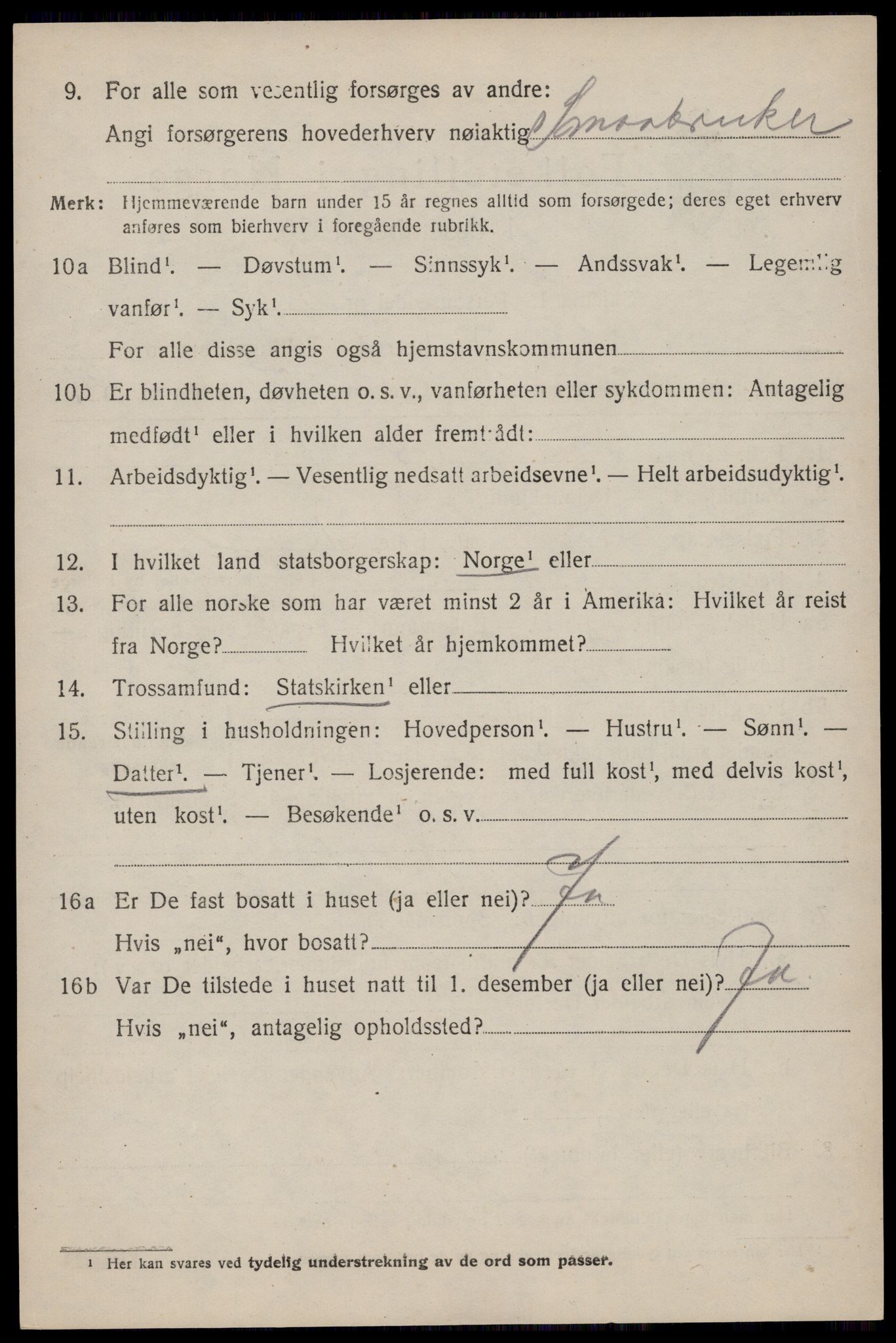 SAST, Folketelling 1920 for 1124 Håland herred, 1920, s. 6910