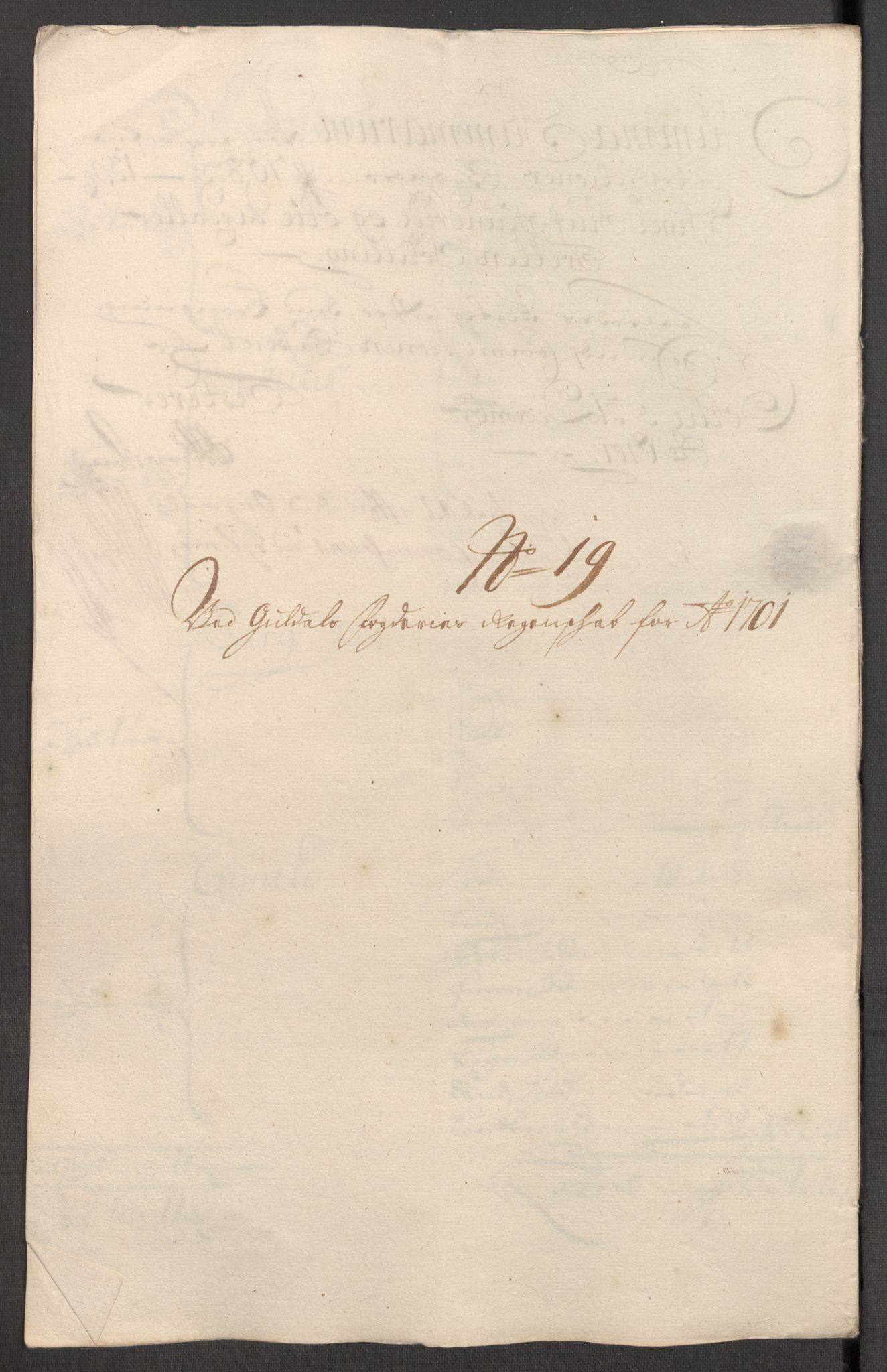 Rentekammeret inntil 1814, Reviderte regnskaper, Fogderegnskap, AV/RA-EA-4092/R60/L3951: Fogderegnskap Orkdal og Gauldal, 1701, s. 301