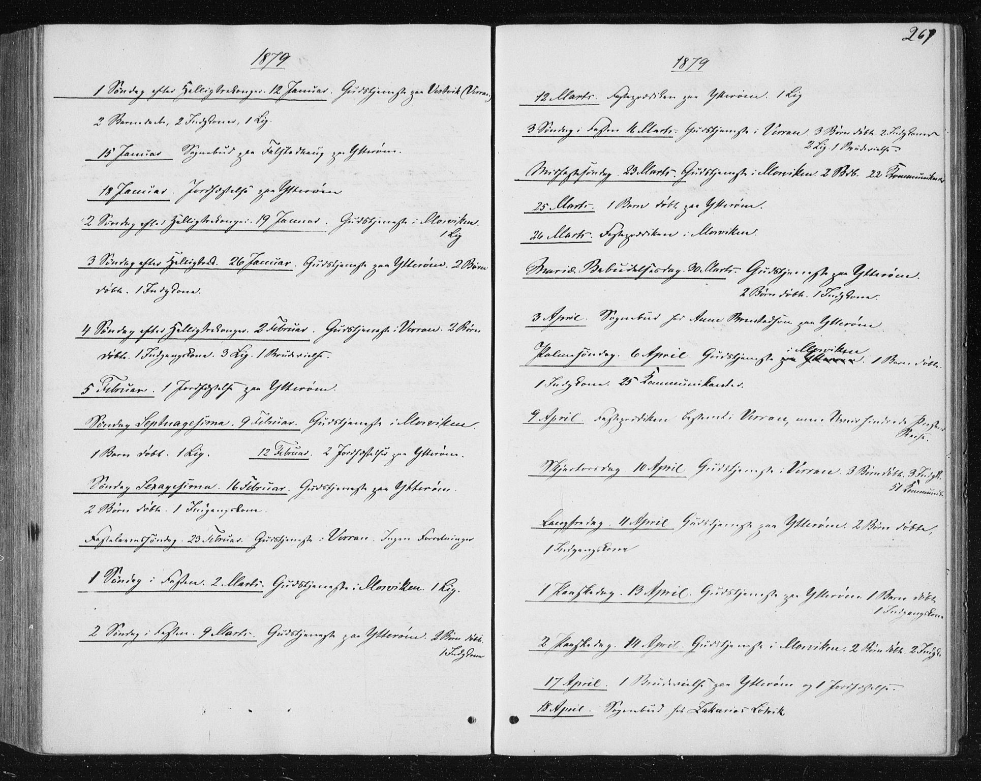 Ministerialprotokoller, klokkerbøker og fødselsregistre - Nord-Trøndelag, SAT/A-1458/722/L0219: Ministerialbok nr. 722A06, 1868-1880, s. 267