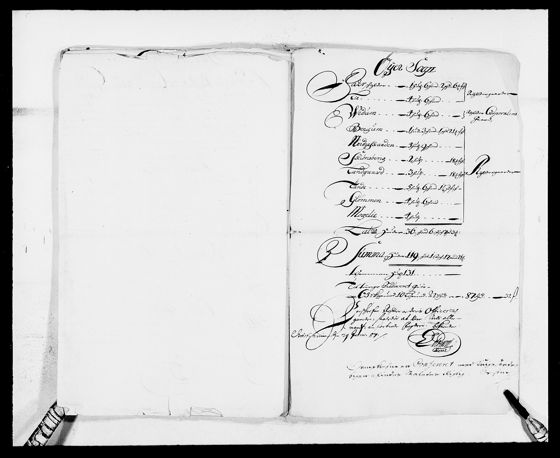 Rentekammeret inntil 1814, Reviderte regnskaper, Fogderegnskap, RA/EA-4092/R17/L1161: Fogderegnskap Gudbrandsdal, 1682-1689, s. 300