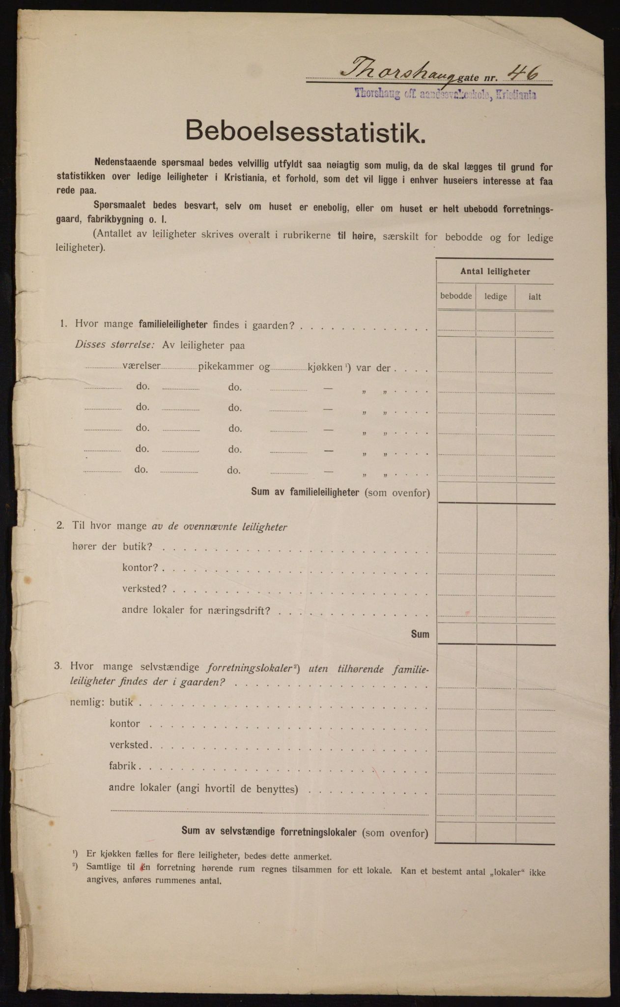 OBA, Kommunal folketelling 1.2.1912 for Kristiania, 1912, s. 114982