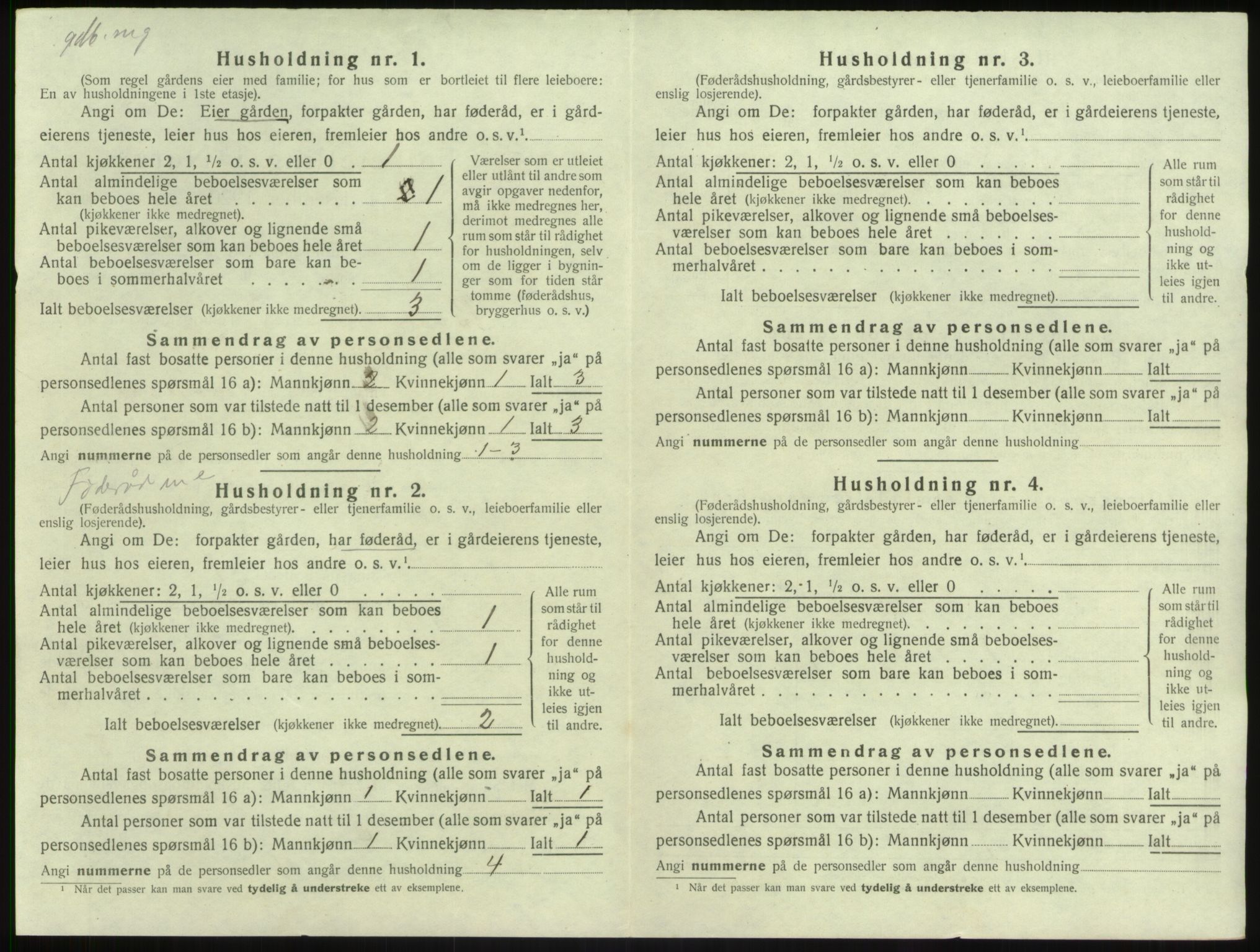 SAB, Folketelling 1920 for 1418 Balestrand herred, 1920, s. 689