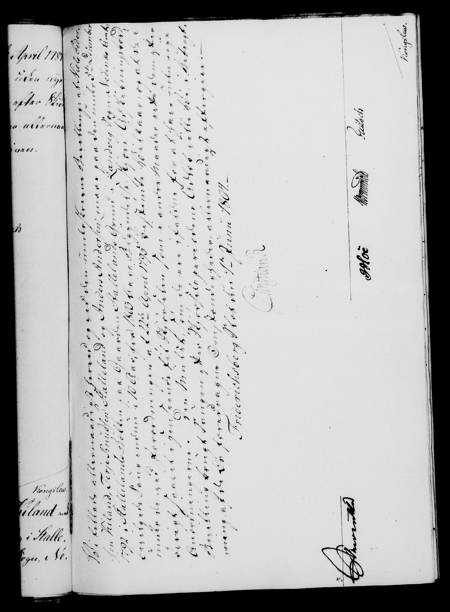 Rentekammeret, Kammerkanselliet, RA/EA-3111/G/Gf/Gfa/L0086: Norsk relasjons- og resolusjonsprotokoll (merket RK 52.86), 1804, s. 535