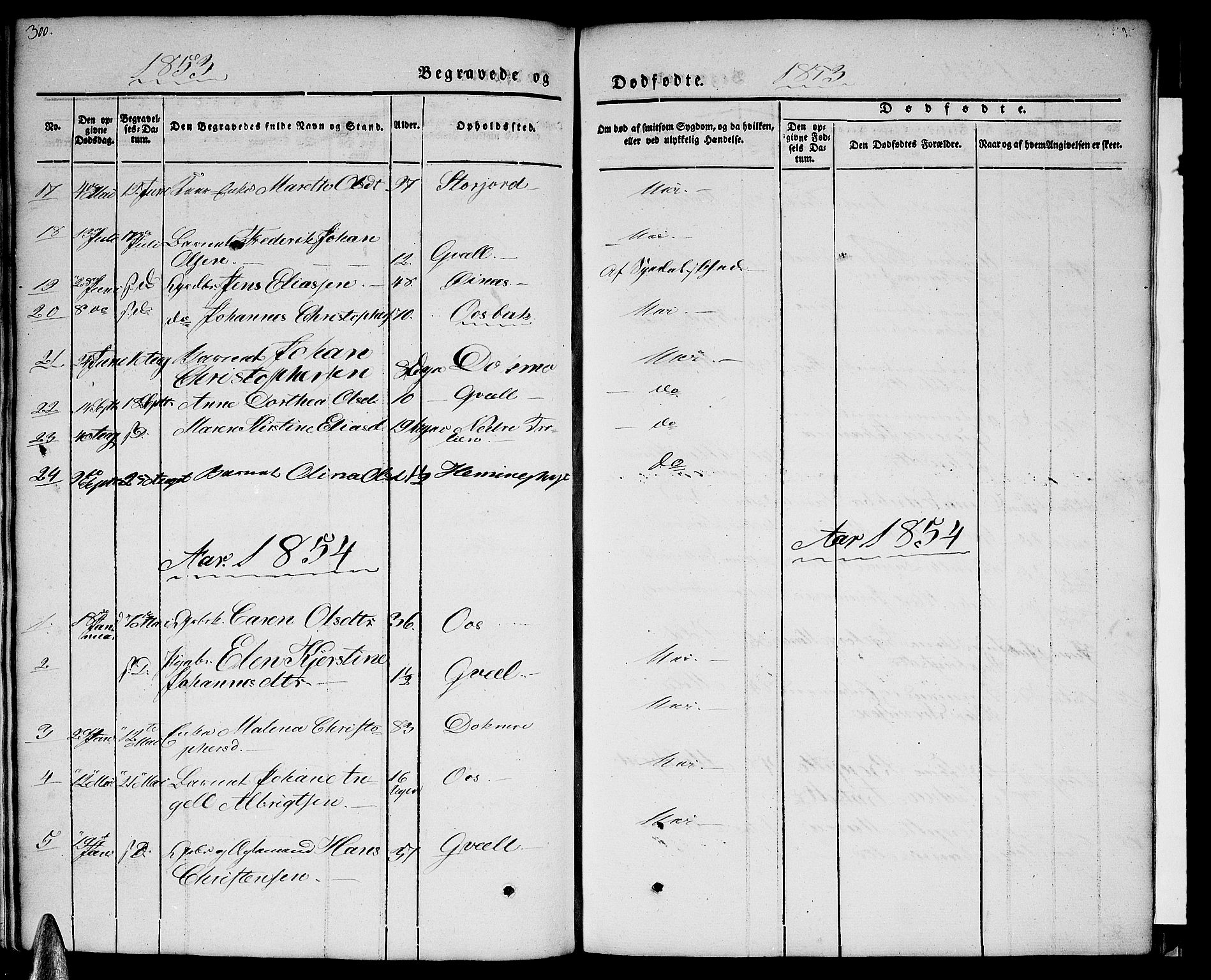 Ministerialprotokoller, klokkerbøker og fødselsregistre - Nordland, AV/SAT-A-1459/846/L0652: Klokkerbok nr. 846C02, 1841-1871, s. 300