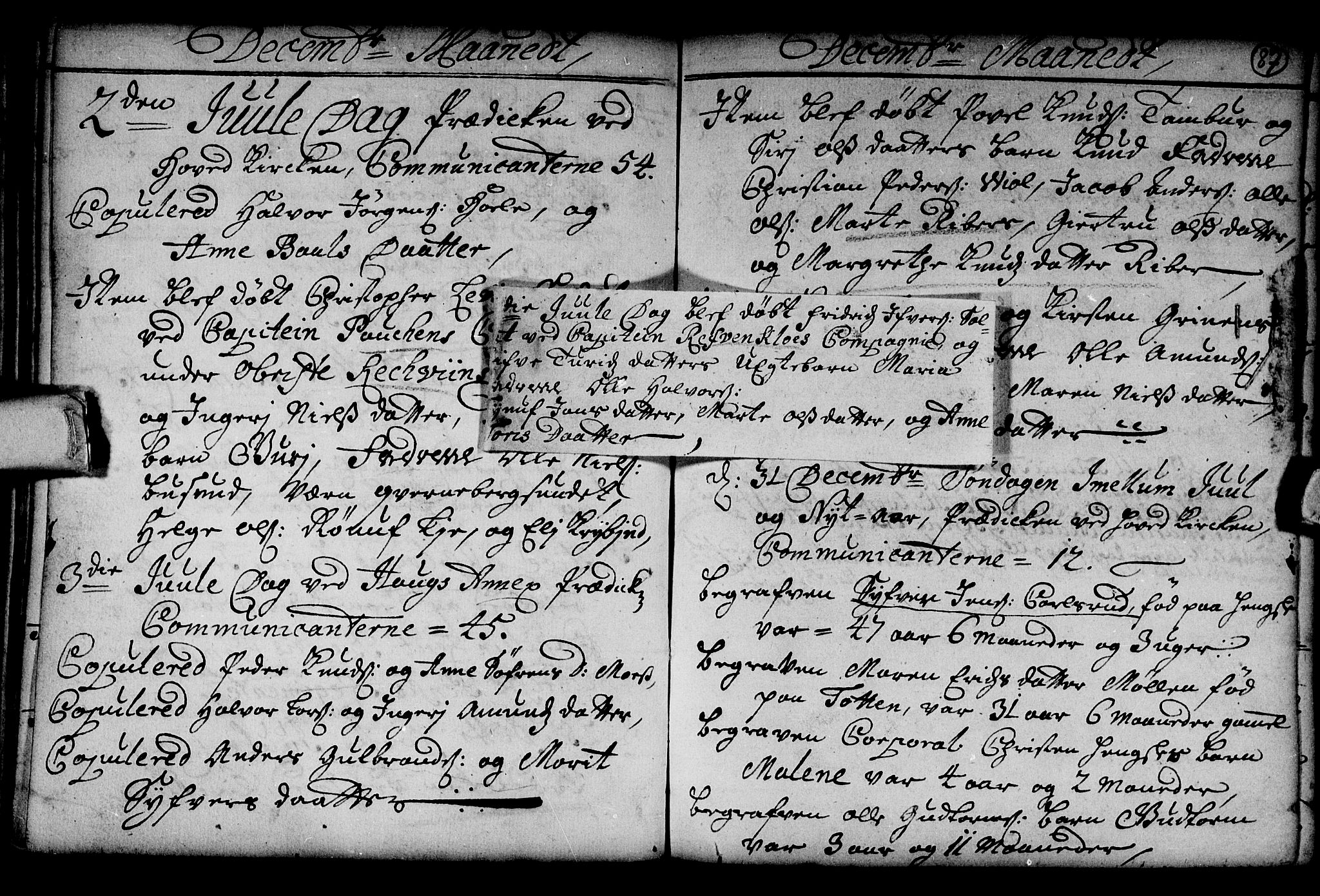 Norderhov kirkebøker, AV/SAKO-A-237/G/Ga/L0001: Klokkerbok nr. I 1, 1717-1725, s. 87