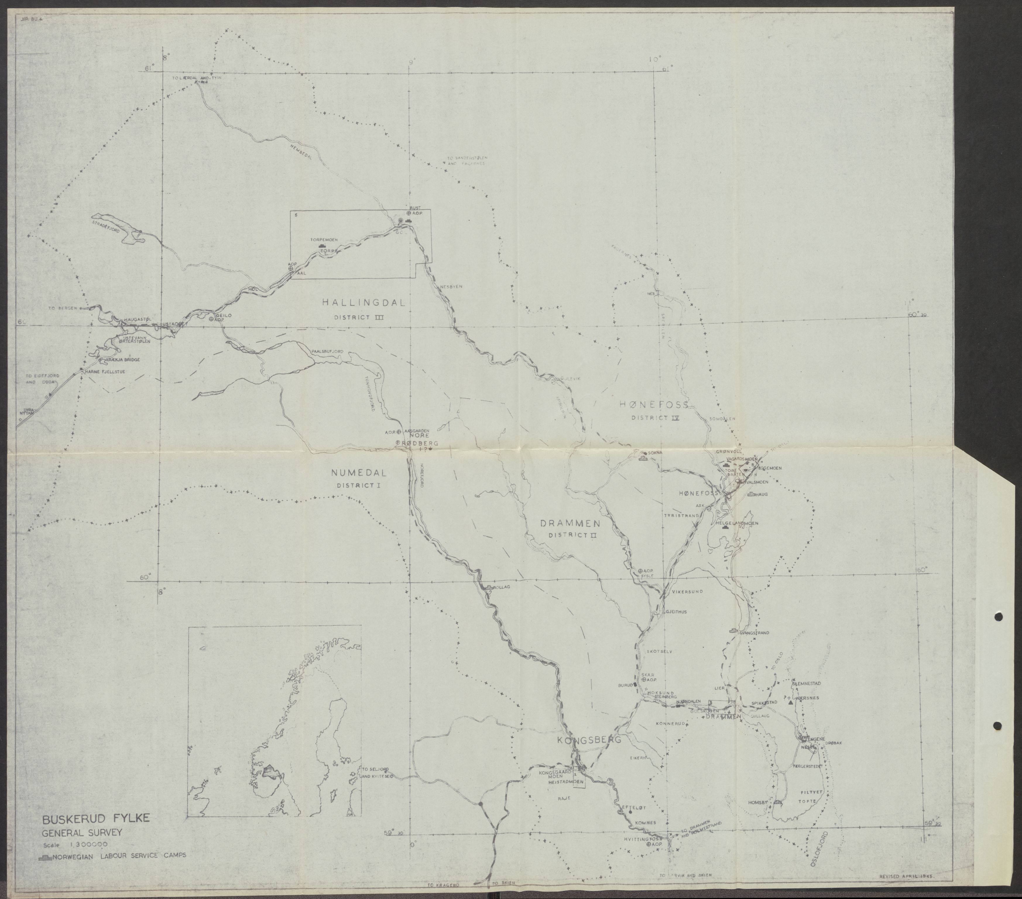 Forsvaret, Forsvarets overkommando II, AV/RA-RAFA-3915/D/Dd/L0003: Buskerud, 1943-1945, s. 7