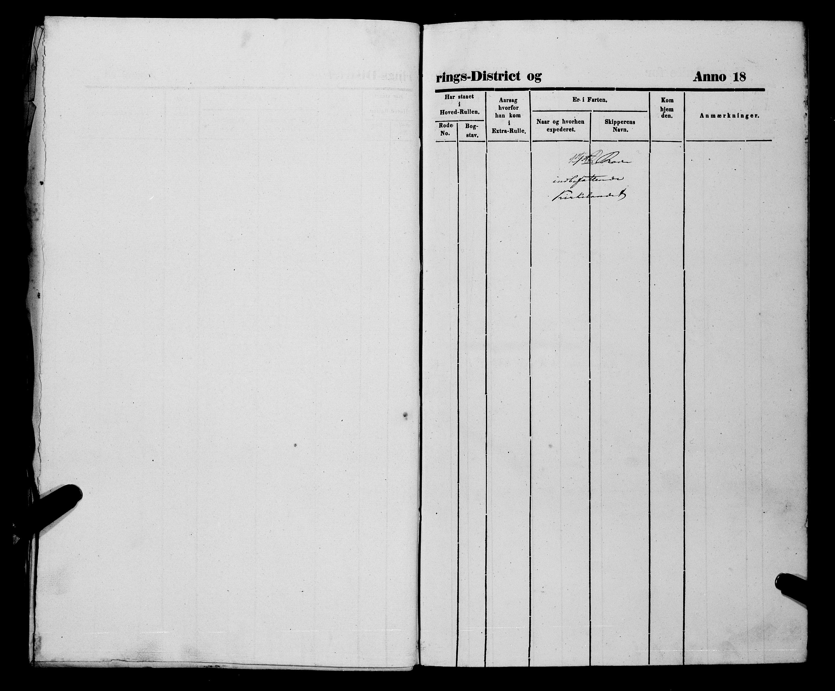 Sjøinnrulleringen - Trondhjemske distrikt, SAT/A-5121/01/L0309/0002: -- / Ungdomsrulle og ekstrarulle for Kristiansund, 1846