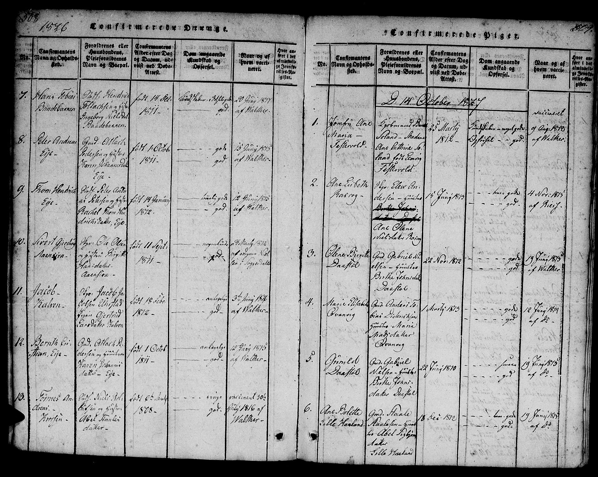 Flekkefjord sokneprestkontor, SAK/1111-0012/F/Fa/Fab/L0003: Ministerialbok nr. A 3, 1815-1830, s. 508-509