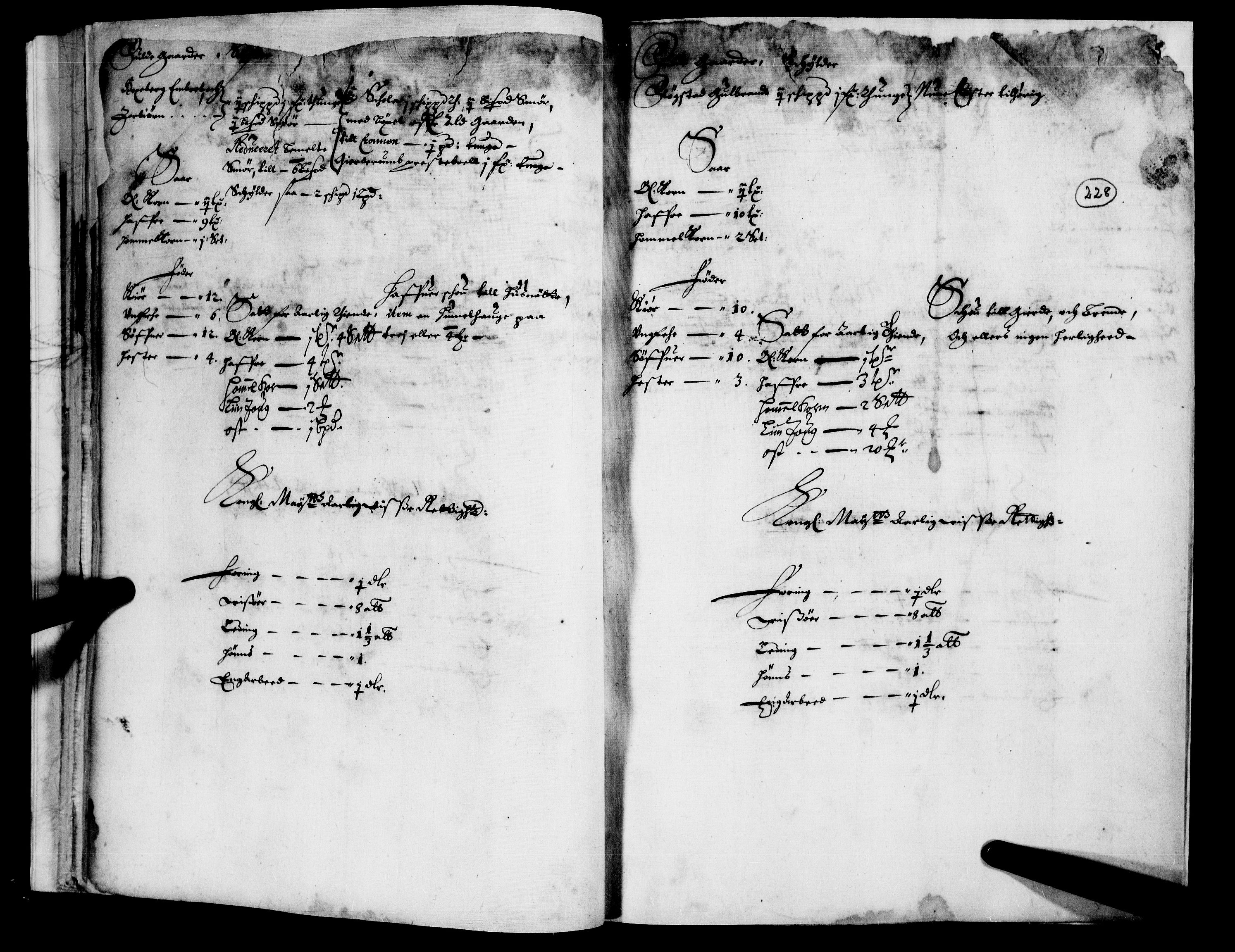 Rentekammeret inntil 1814, Realistisk ordnet avdeling, AV/RA-EA-4070/N/Nb/Nba/L0008: Nedre Romerike fogderi, 2. del, 1666, s. 227b-228a