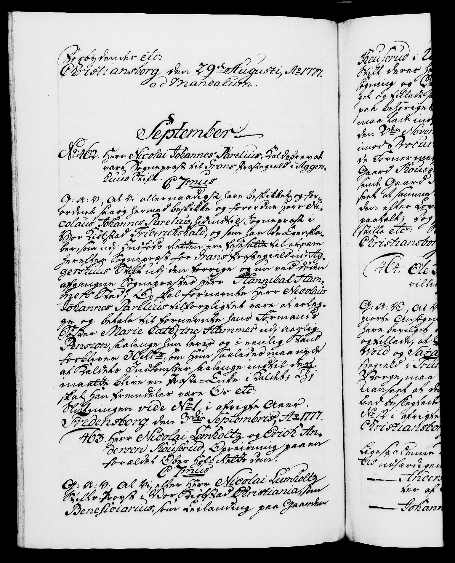 Danske Kanselli 1572-1799, RA/EA-3023/F/Fc/Fca/Fcaa/L0047: Norske registre, 1776-1778, s. 584b