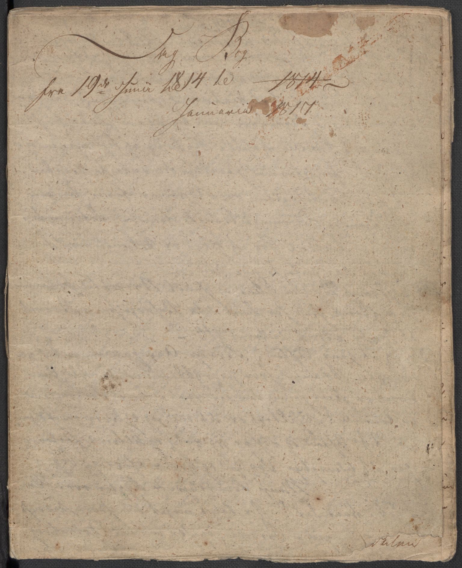 Holck, Meidell, Hartvig, AV/RA-PA-0204/F/L0001: (Kassett) Dagbøker ført av Ole Elias v.Holck, 1798-1842, s. 374