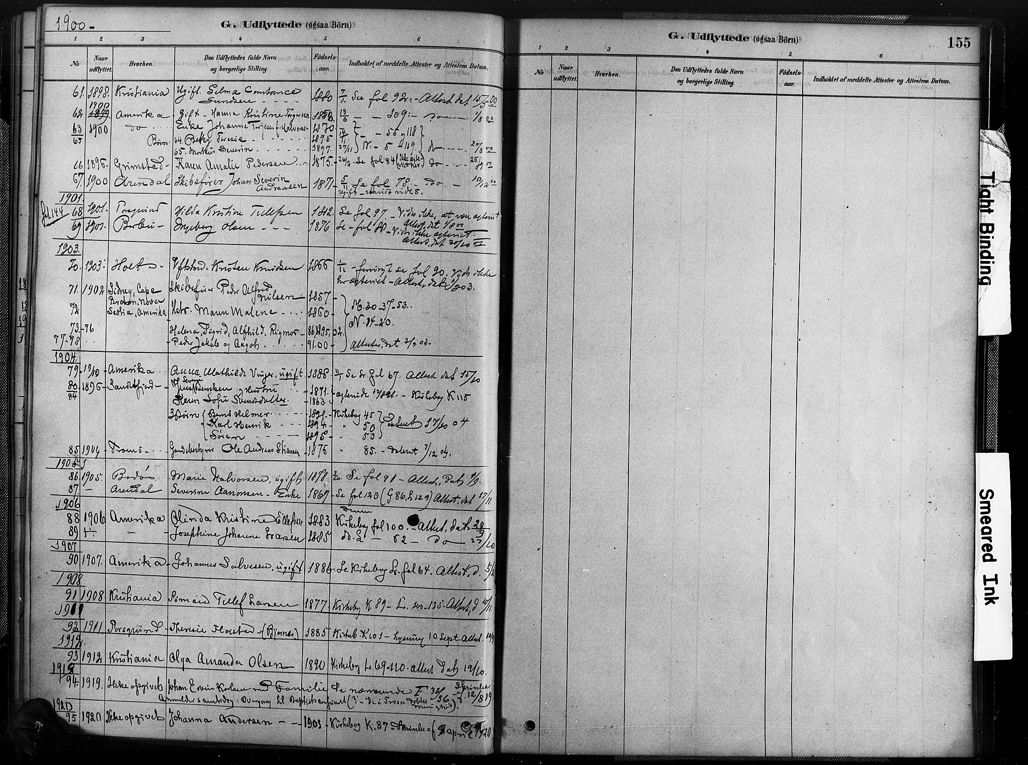 Austre Moland sokneprestkontor, AV/SAK-1111-0001/F/Fa/Fab/L0001: Ministerialbok nr. A 1, 1878-1898, s. 155