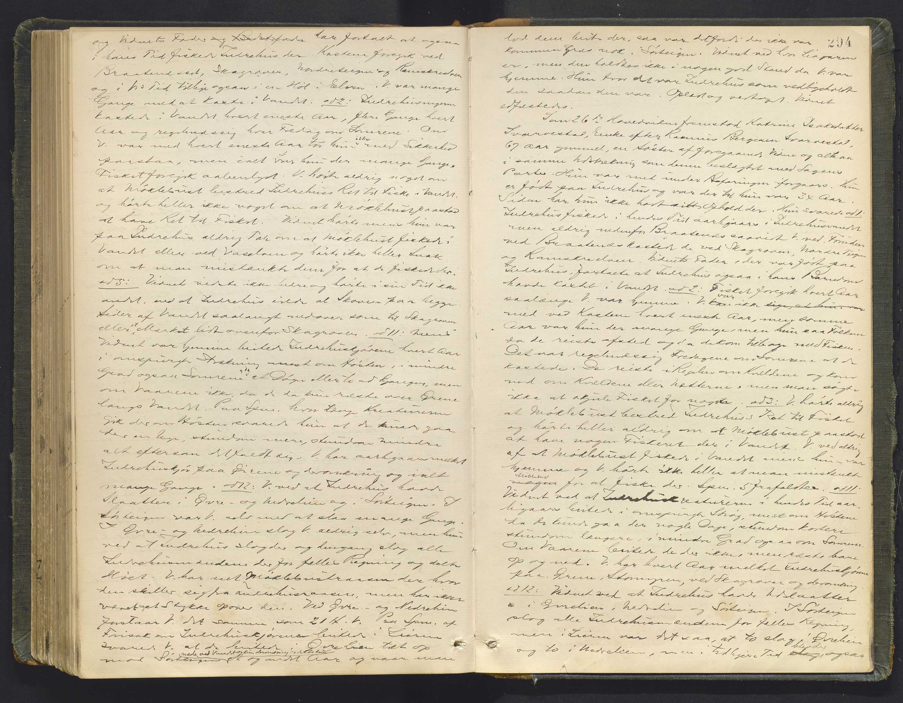 Sunnfjord tingrett, AV/SAB-A-3201/1/F/Fb/Fba/L0053: Ekstrarettsprotokoll, 1888-1897, s. 293b-294a