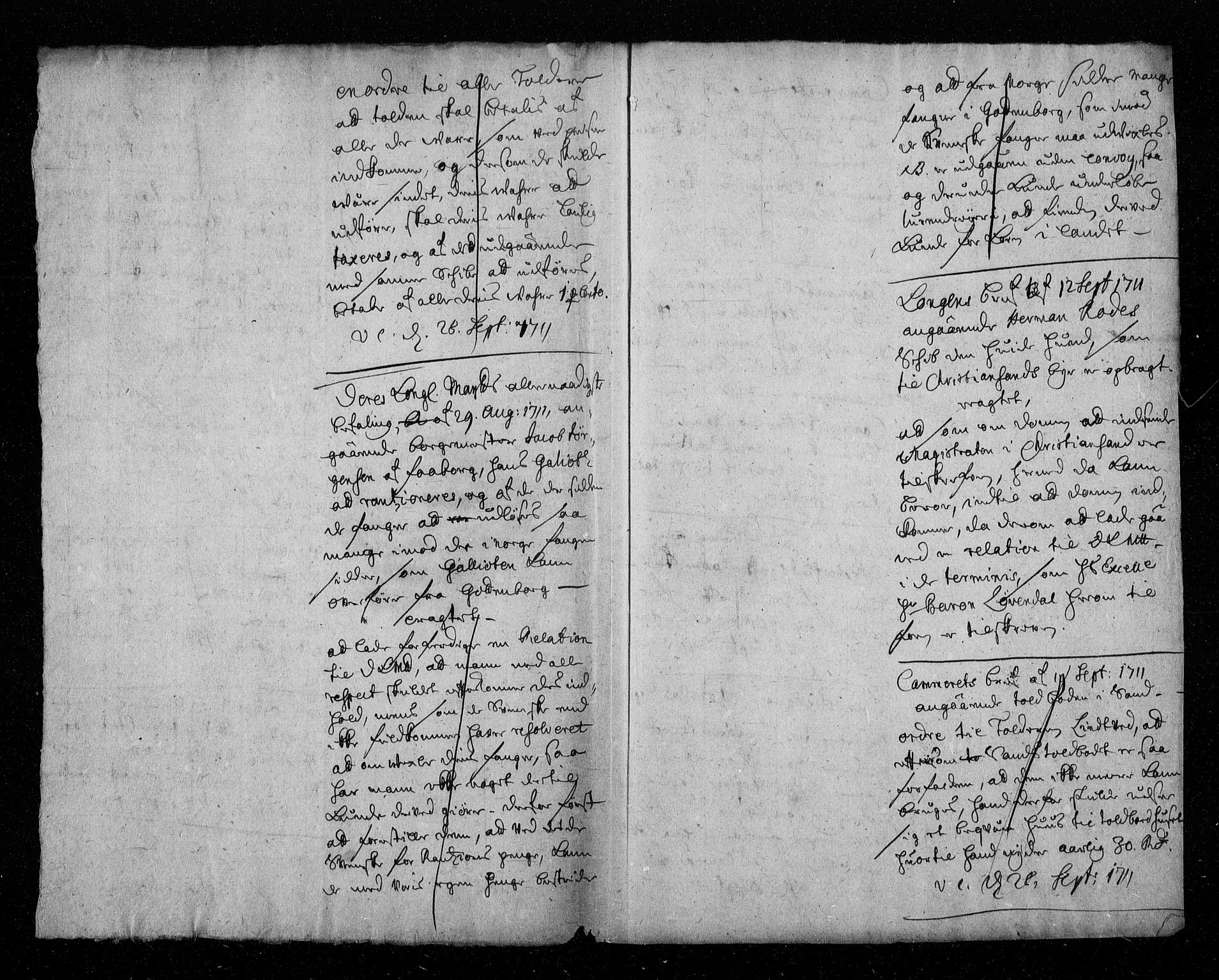 Stattholderembetet 1572-1771, AV/RA-EA-2870/Aa/L0003: Konsept til voteringsprotokoll, 1711, s. 196