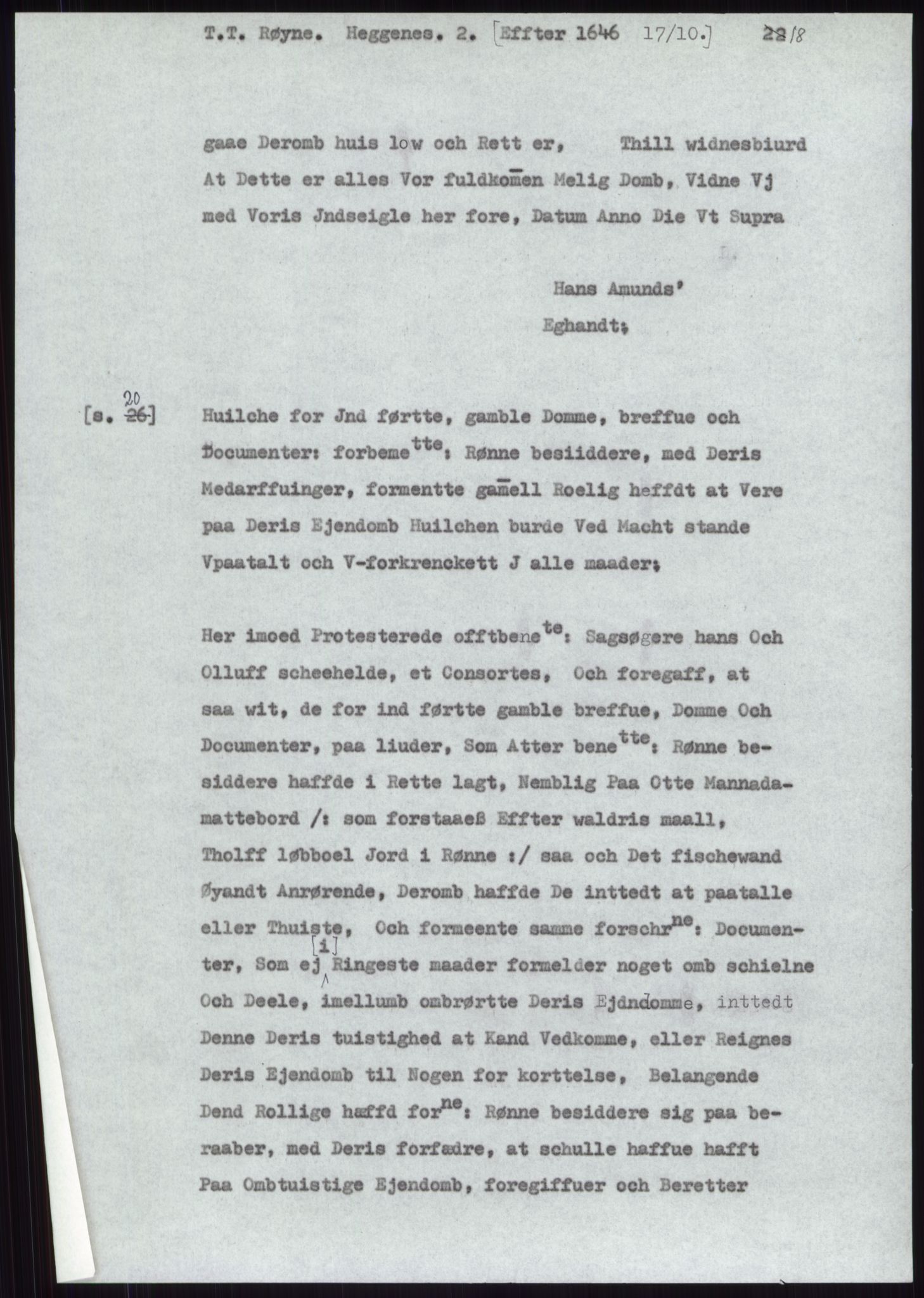 Samlinger til kildeutgivelse, Diplomavskriftsamlingen, AV/RA-EA-4053/H/Ha, s. 3326