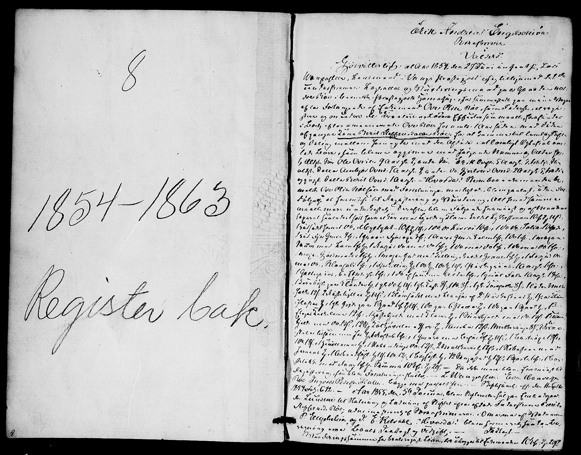 Valdres sorenskriveri, SAH/TING-016/J/Ja/Jac/L0002: Skifteutlodningsprotokoll, 1854-1863
