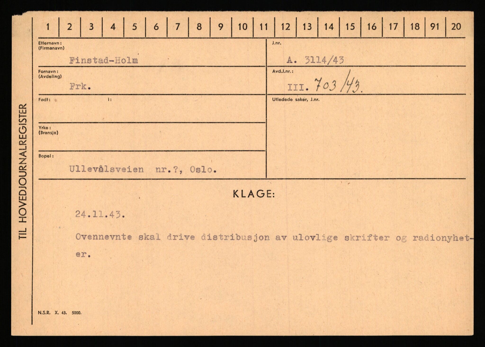 Statspolitiet - Hovedkontoret / Osloavdelingen, AV/RA-S-1329/C/Ca/L0007: Hol - Joelsen, 1943-1945, s. 156