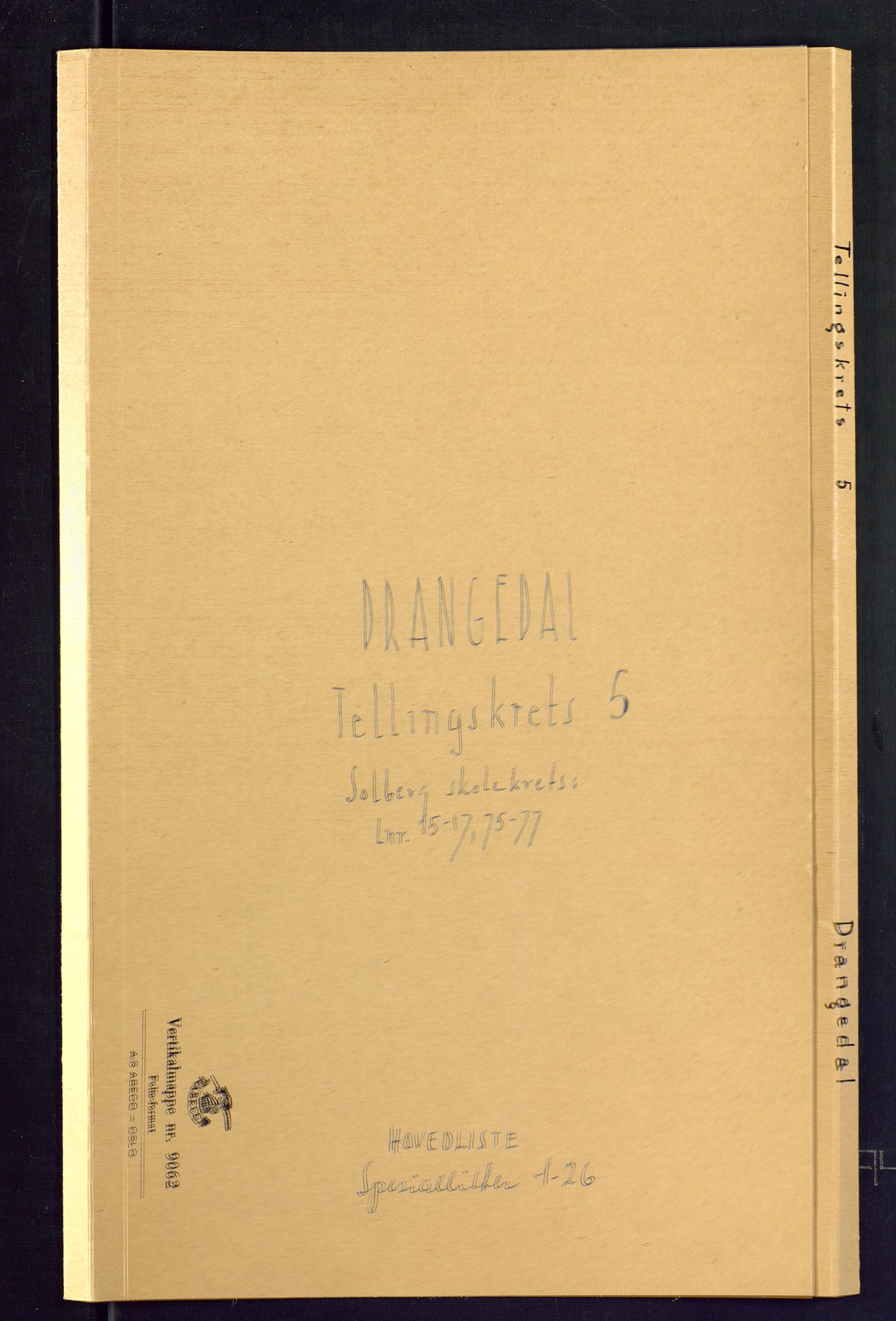 SAKO, Folketelling 1875 for 0817P Drangedal prestegjeld, 1875, s. 17