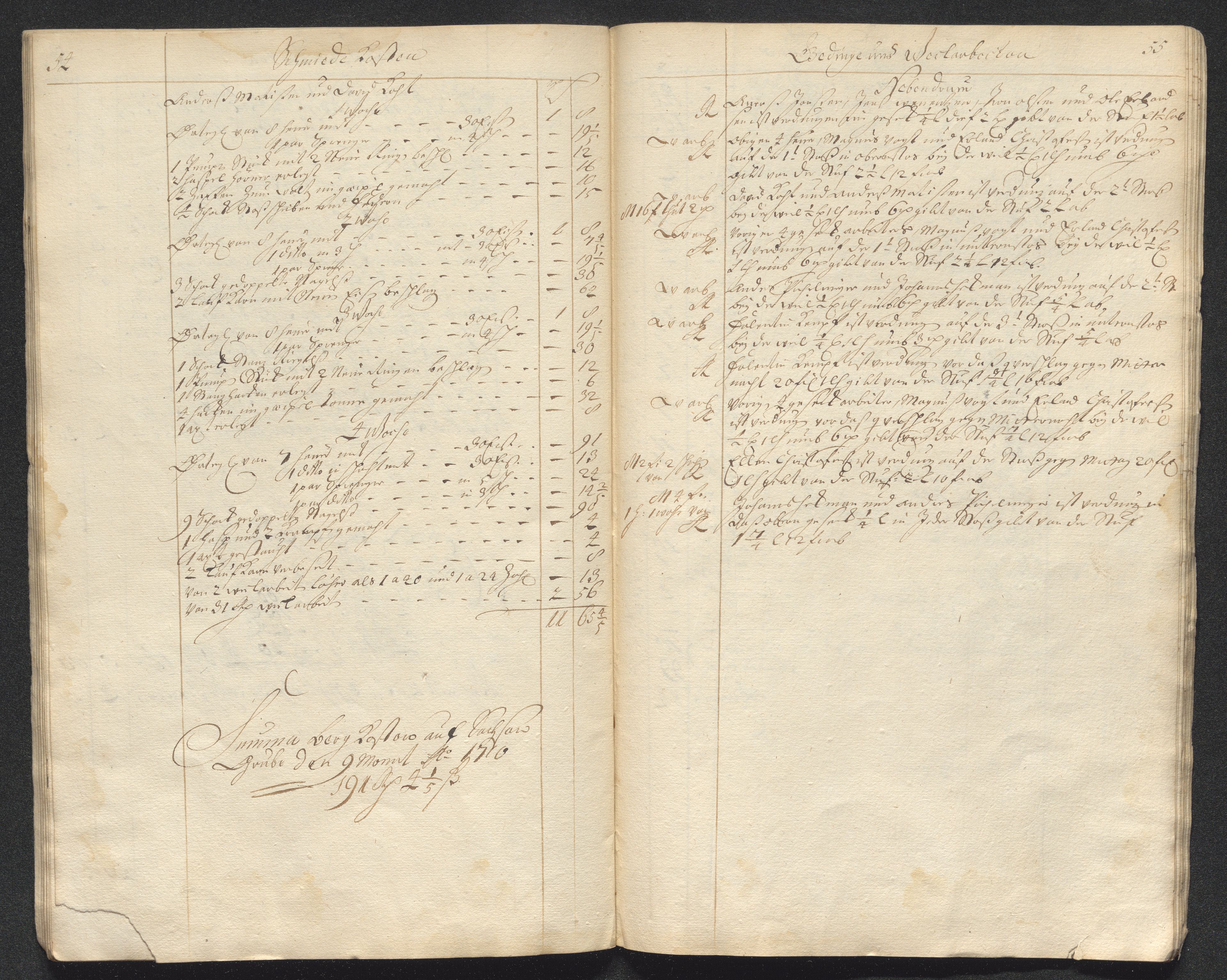 Kongsberg Sølvverk 1623-1816, AV/SAKO-EA-3135/001/D/Dc/Dcd/L0098: Utgiftsregnskap for gruver m.m. , 1710, s. 350