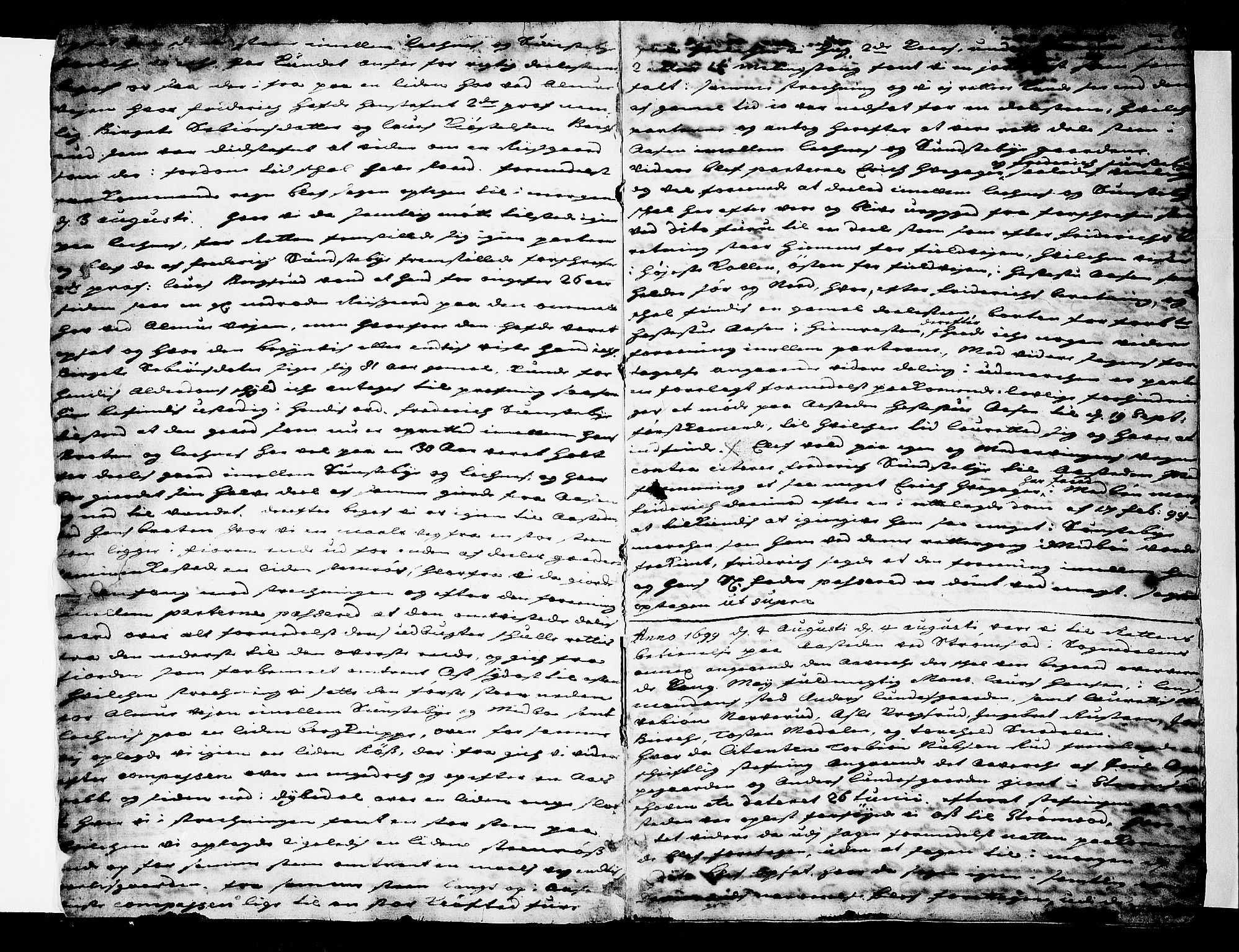 Ringerike og Hallingdal sorenskriveri, SAKO/A-81/F/Fa/Faa/L0024: Tingbok, 1699-1705, s. 2