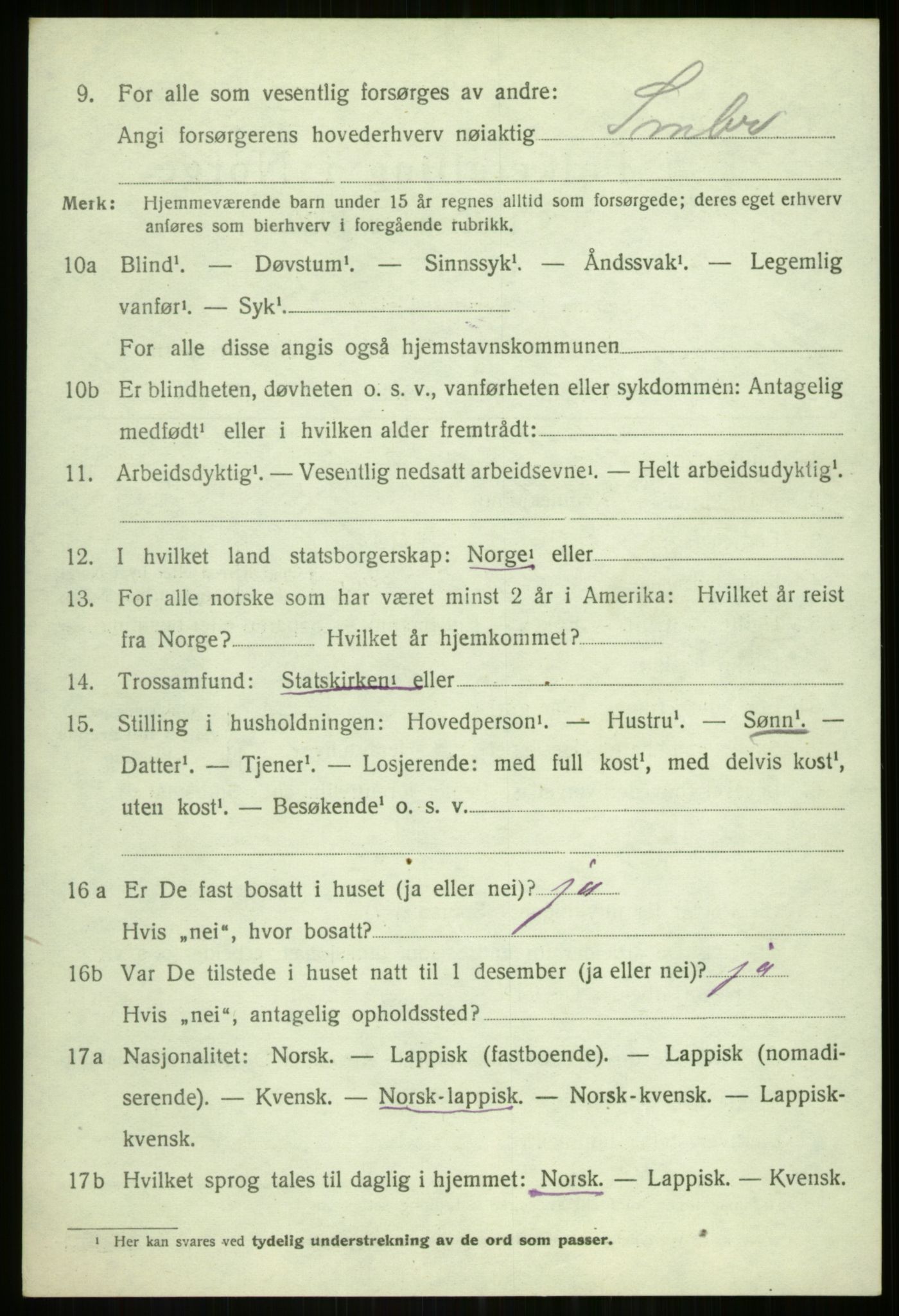 SATØ, Folketelling 1920 for 1935 Helgøy herred, 1920, s. 1444