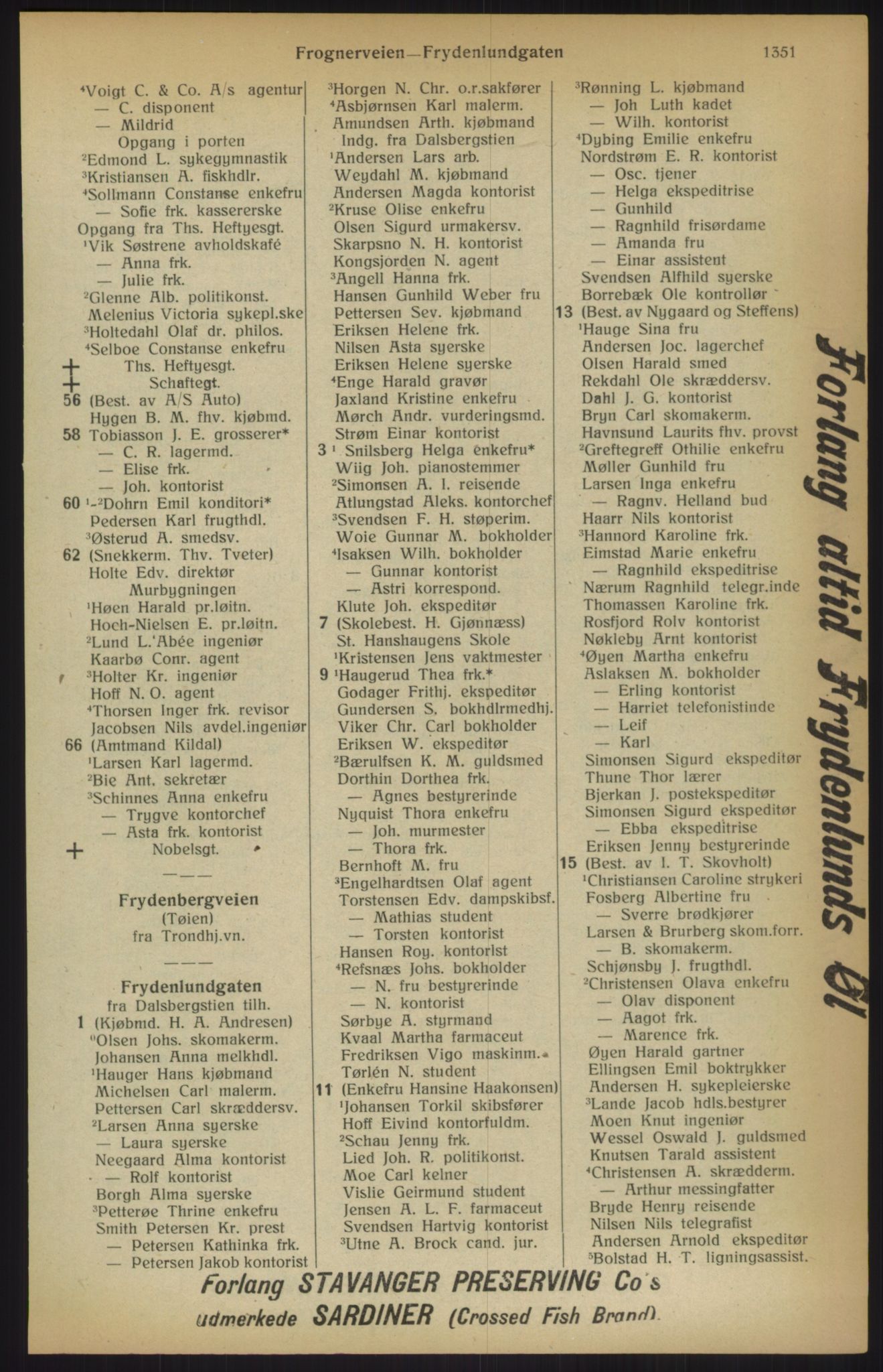 Kristiania/Oslo adressebok, PUBL/-, 1915, s. 1351