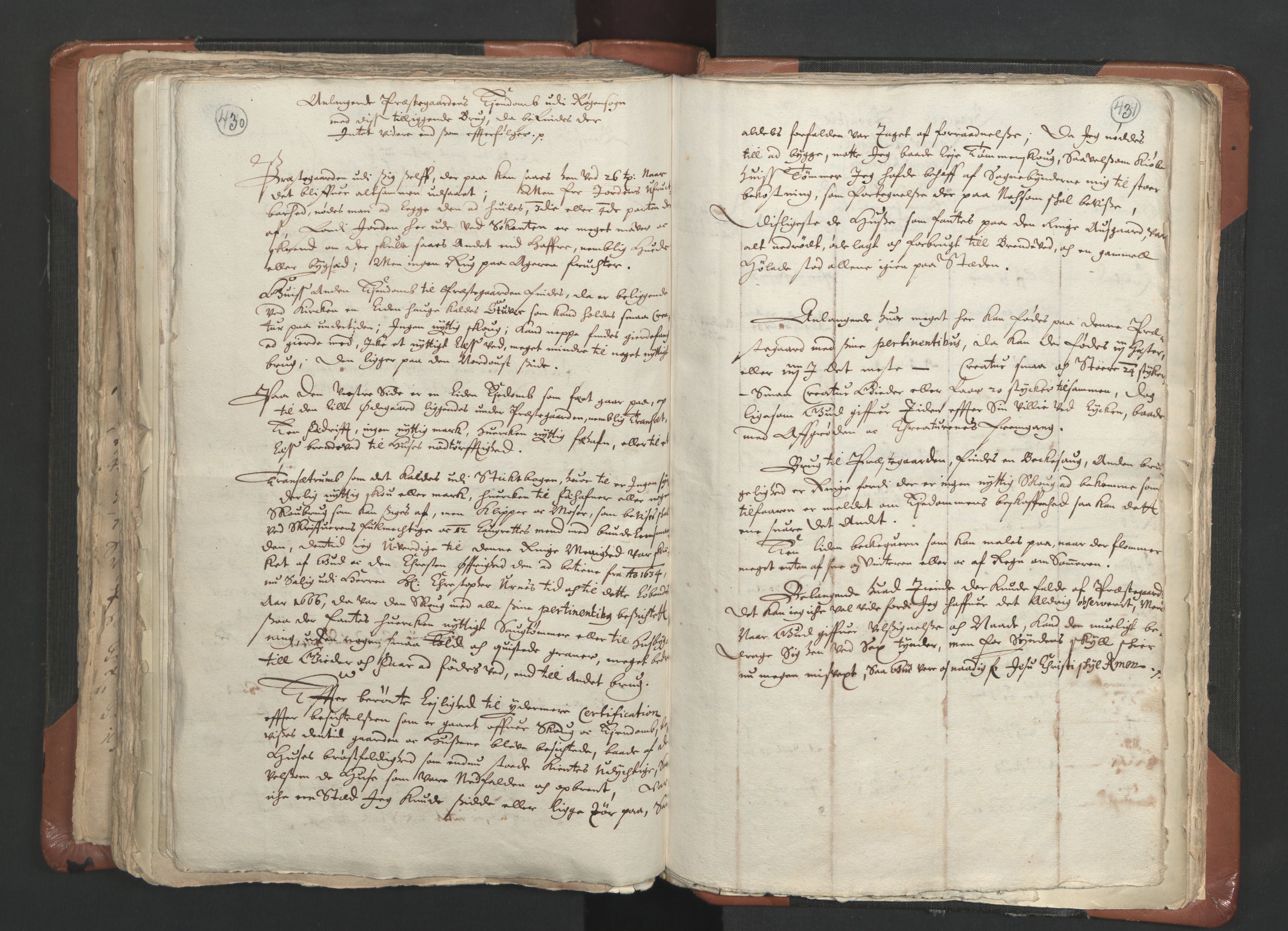 RA, Sogneprestenes manntall 1664-1666, nr. 9: Bragernes prosti, 1664-1666, s. 430-431