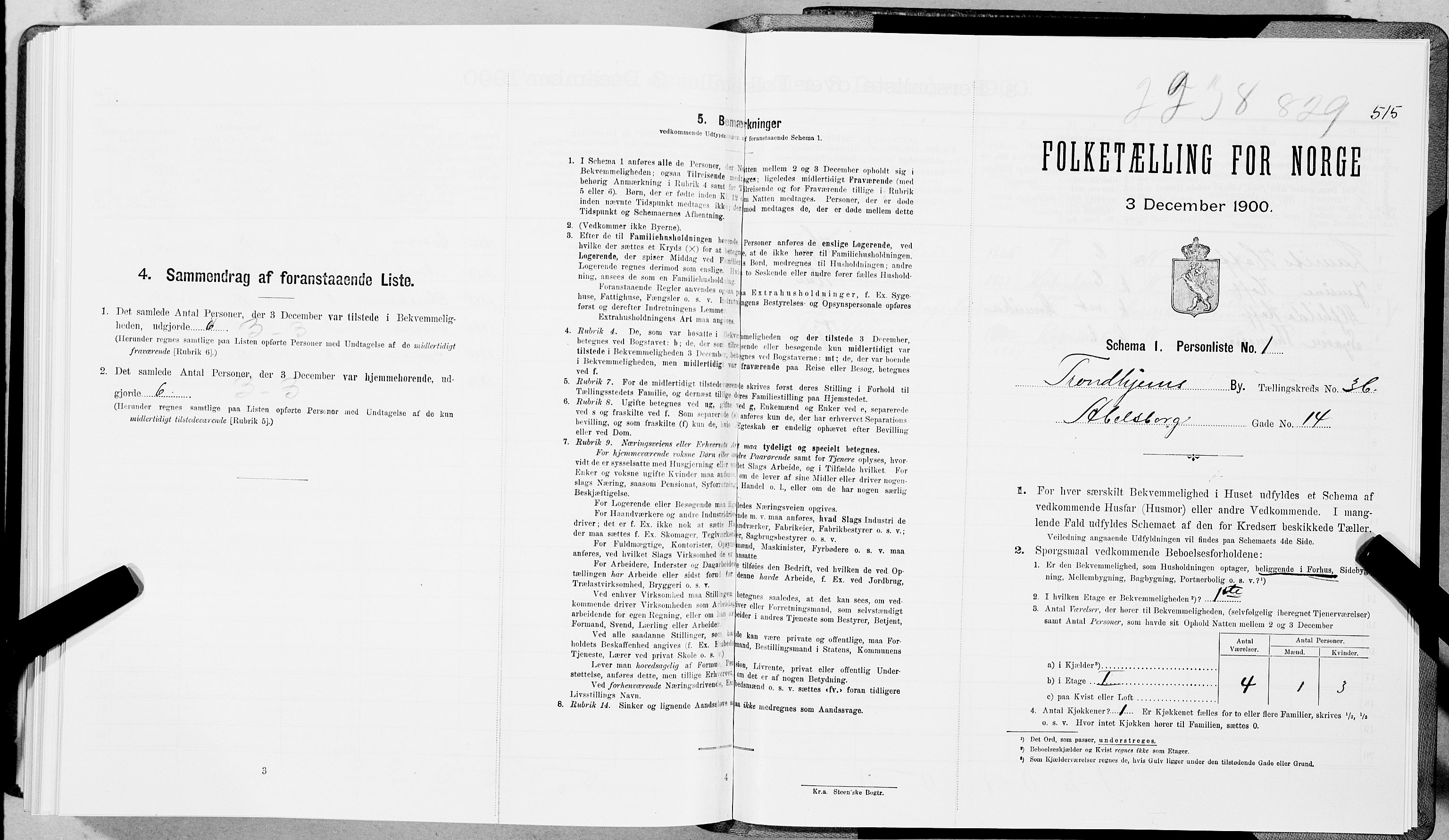 SAT, Folketelling 1900 for 1601 Trondheim kjøpstad, 1900, s. 6282