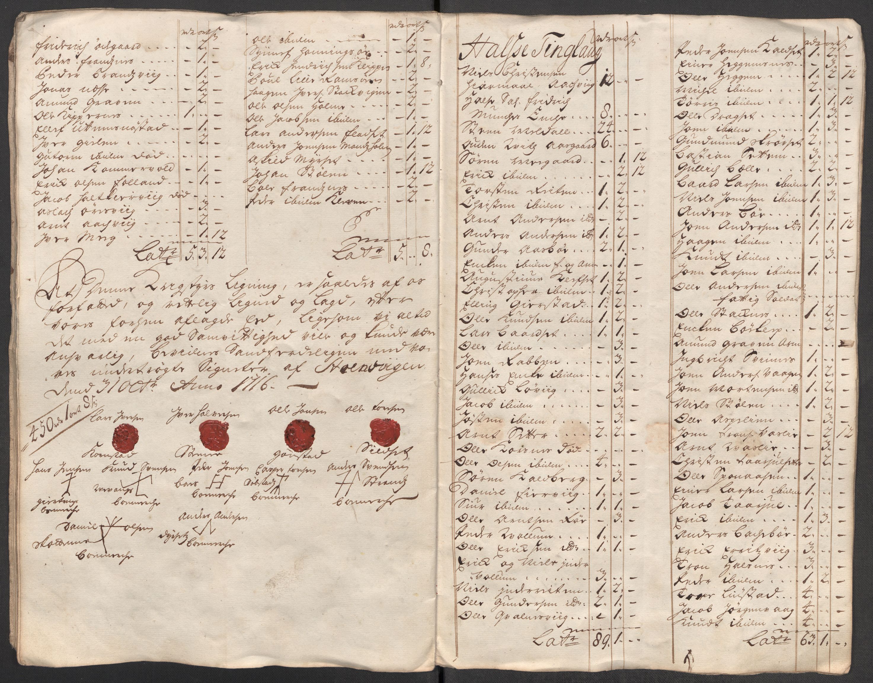 Rentekammeret inntil 1814, Reviderte regnskaper, Fogderegnskap, RA/EA-4092/R56/L3749: Fogderegnskap Nordmøre, 1716, s. 353