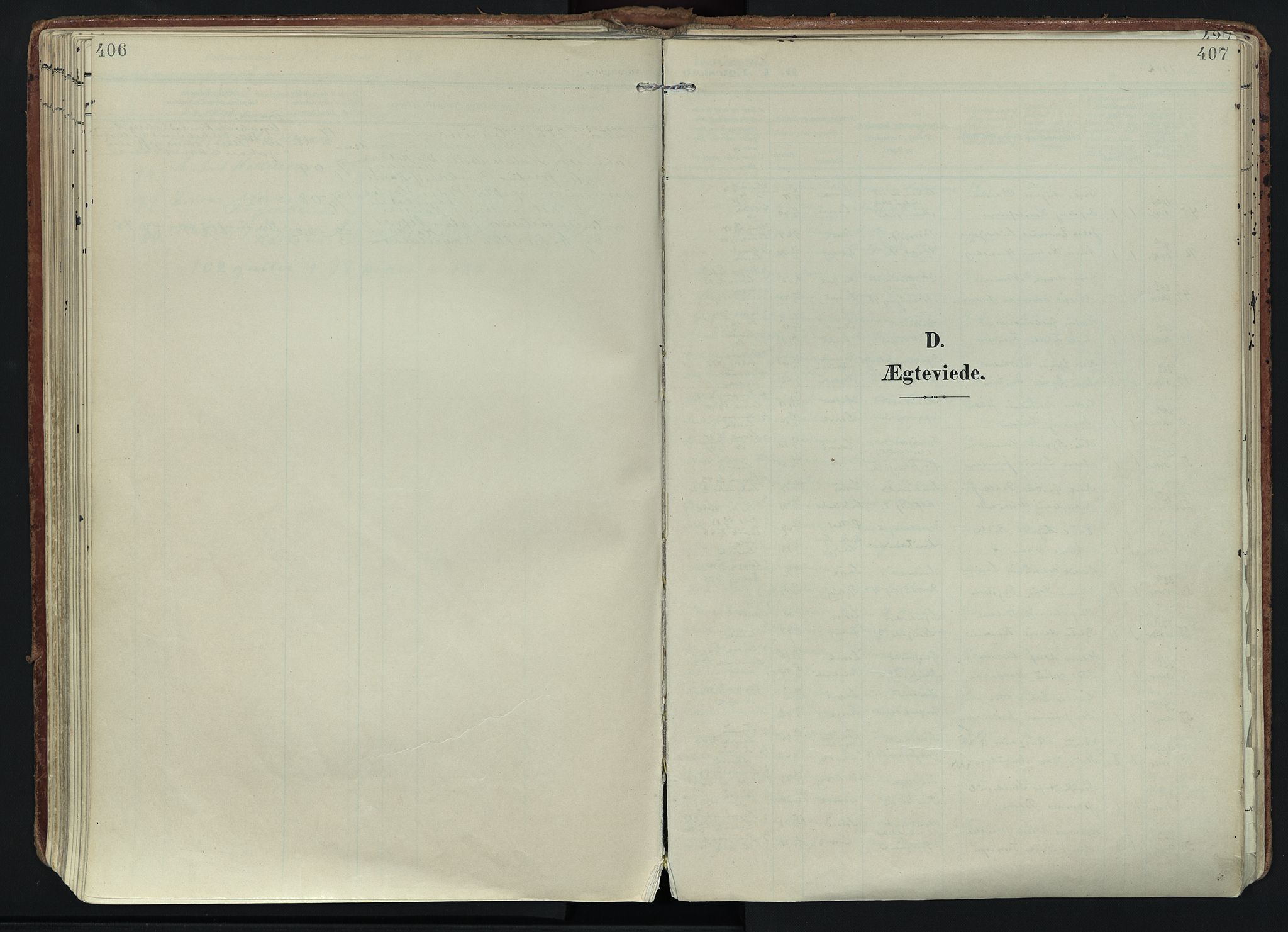Larvik kirkebøker, SAKO/A-352/F/Fa/L0011: Ministerialbok nr. I 11, 1902-1922, s. 406-407