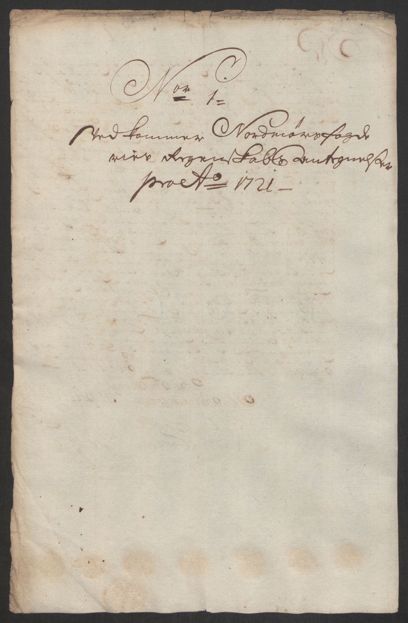 Rentekammeret inntil 1814, Reviderte regnskaper, Fogderegnskap, AV/RA-EA-4092/R56/L3754: Fogderegnskap Nordmøre, 1721, s. 429