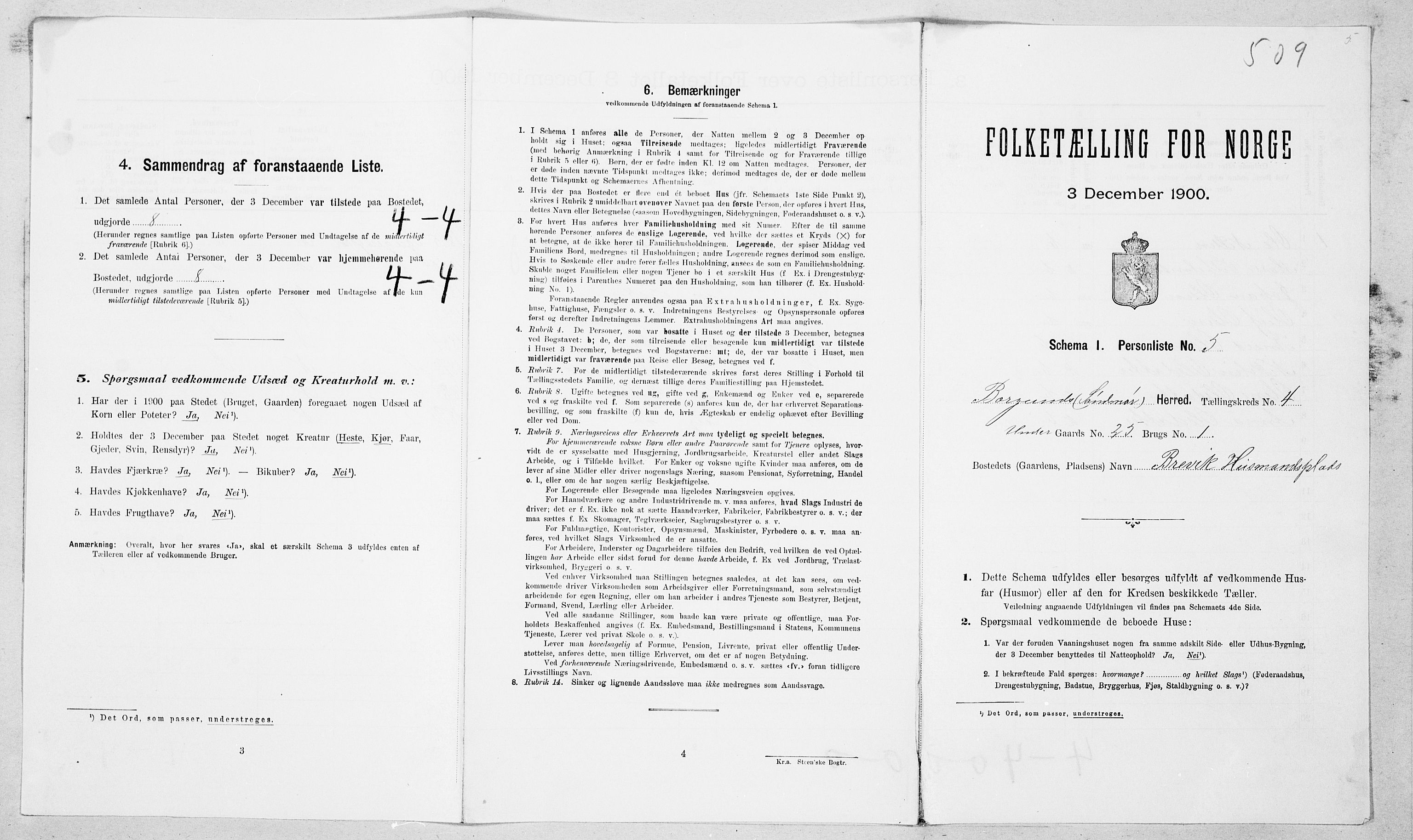 SAT, Folketelling 1900 for 1531 Borgund herred, 1900, s. 459