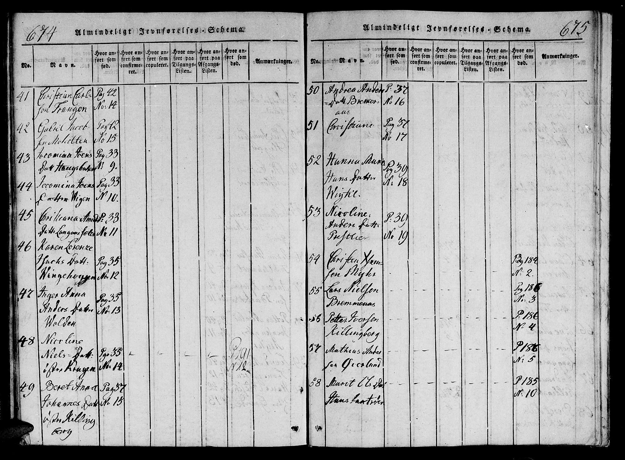 Ministerialprotokoller, klokkerbøker og fødselsregistre - Nord-Trøndelag, AV/SAT-A-1458/701/L0005: Ministerialbok nr. 701A05 /1, 1816-1825, s. 674-675