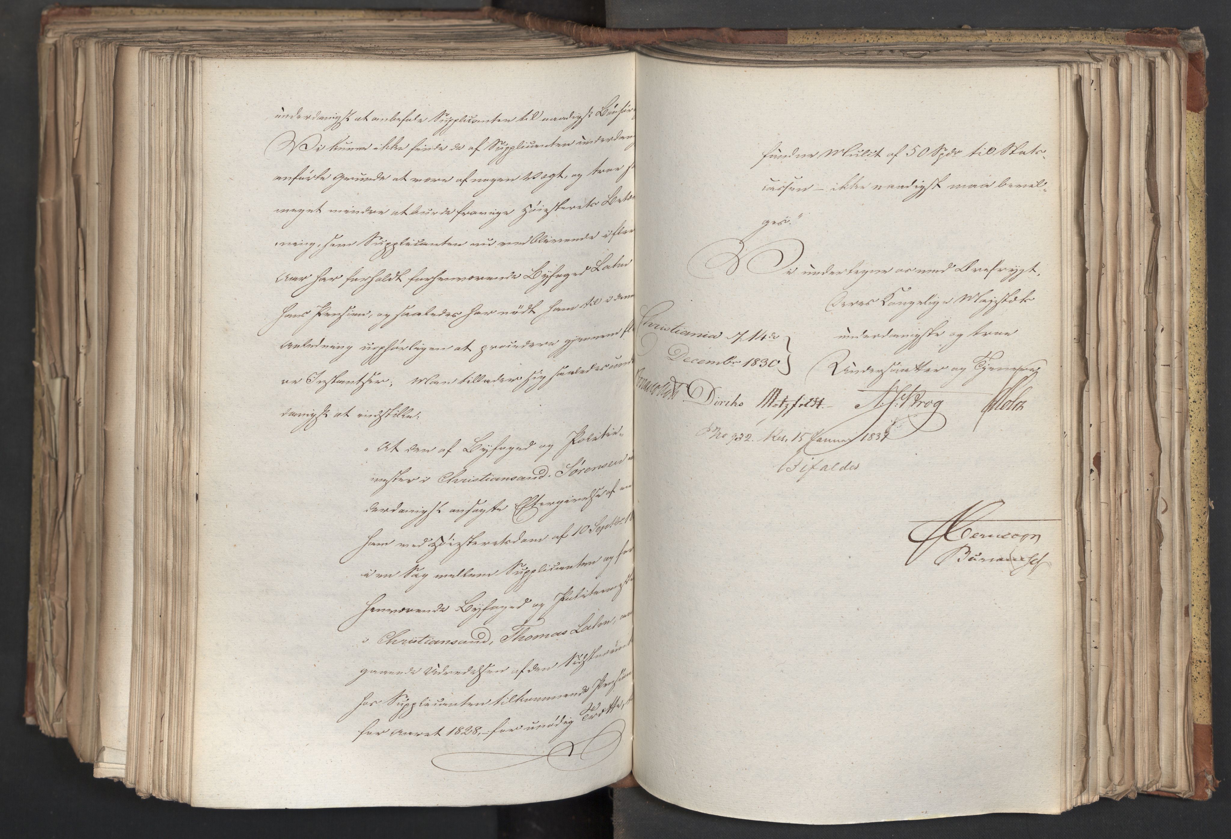 Statsrådsavdelingen i Stockholm, AV/RA-S-1003/D/Da/L0068: Regjeringsinnstillinger nr. 660-876, 1830, s. 556