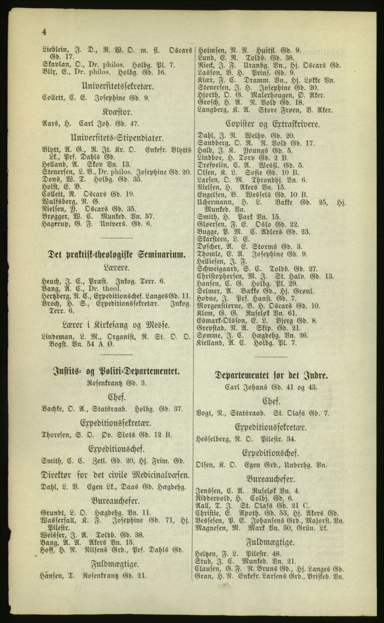 Kristiania/Oslo adressebok, PUBL/-, 1880, s. 4