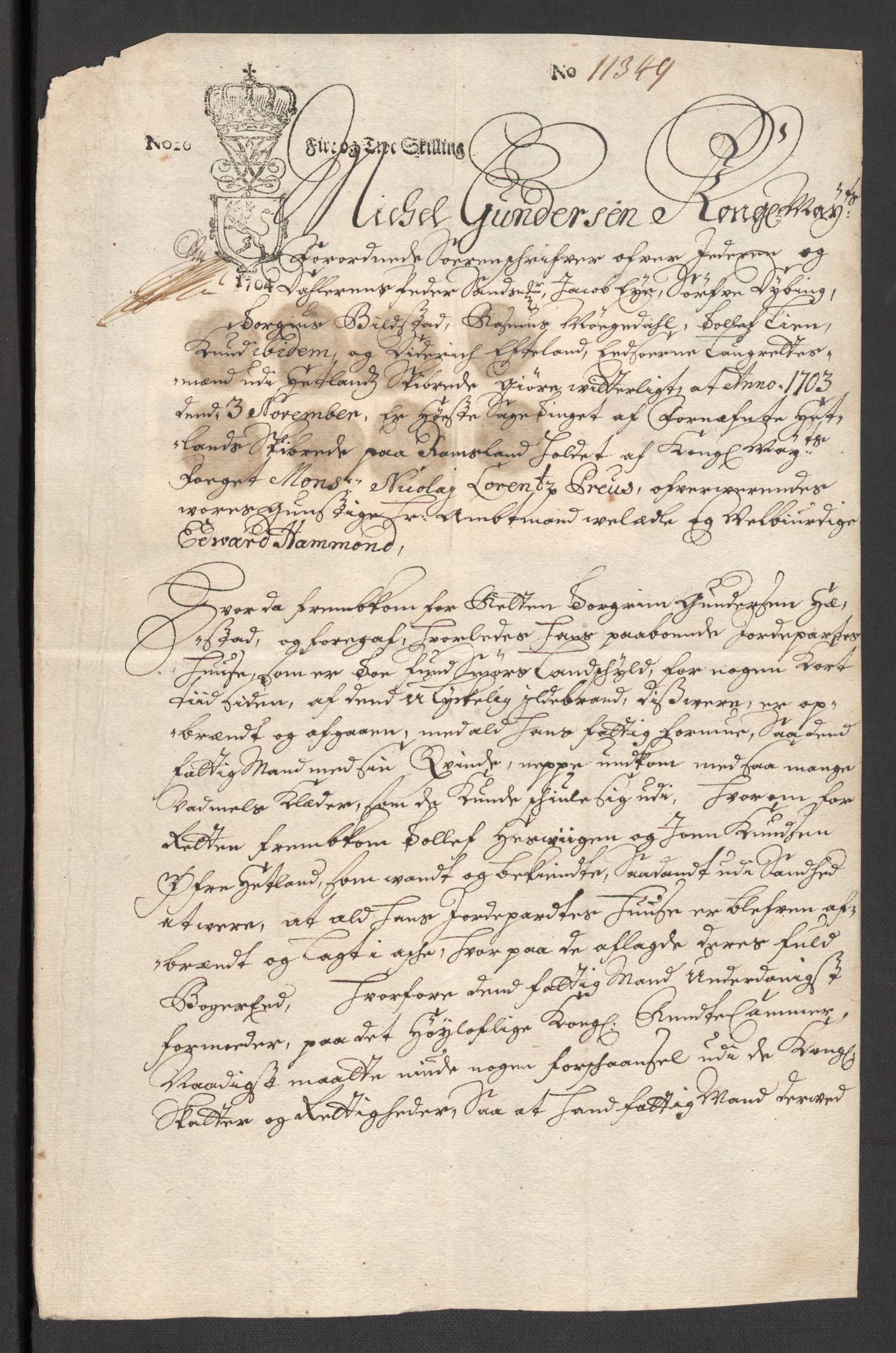 Rentekammeret inntil 1814, Reviderte regnskaper, Fogderegnskap, AV/RA-EA-4092/R46/L2732: Fogderegnskap Jæren og Dalane, 1703-1704, s. 151