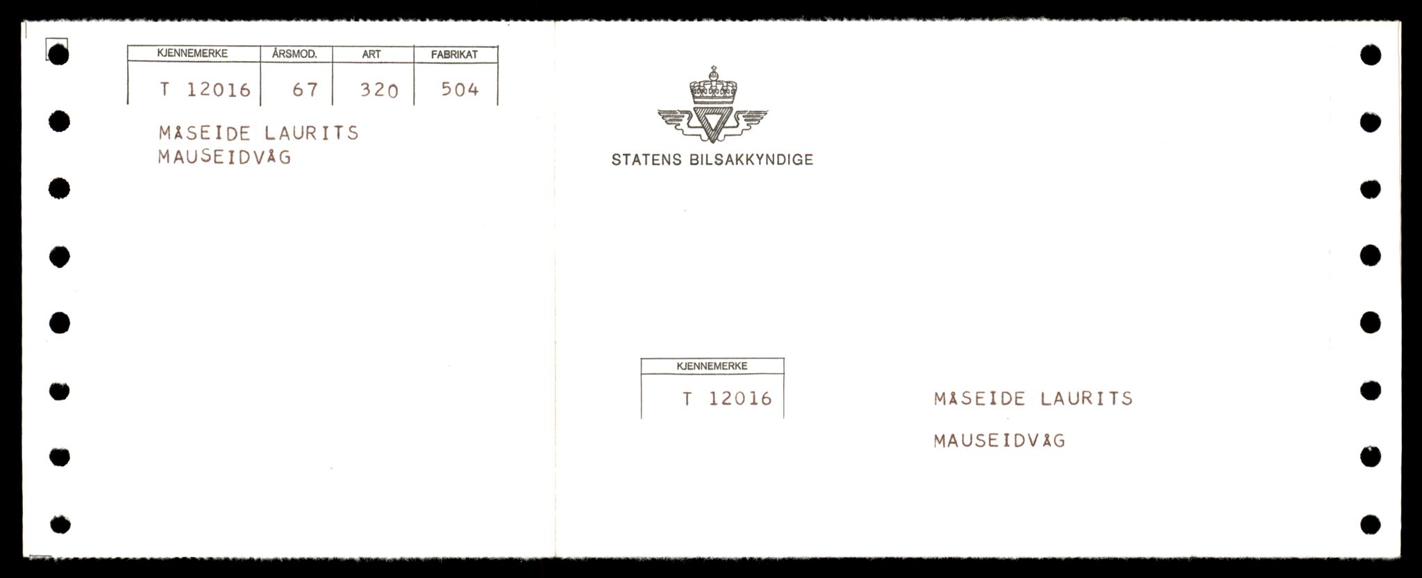 Møre og Romsdal vegkontor - Ålesund trafikkstasjon, AV/SAT-A-4099/F/Fe/L0032: Registreringskort for kjøretøy T 11997 - T 12149, 1927-1998, s. 638