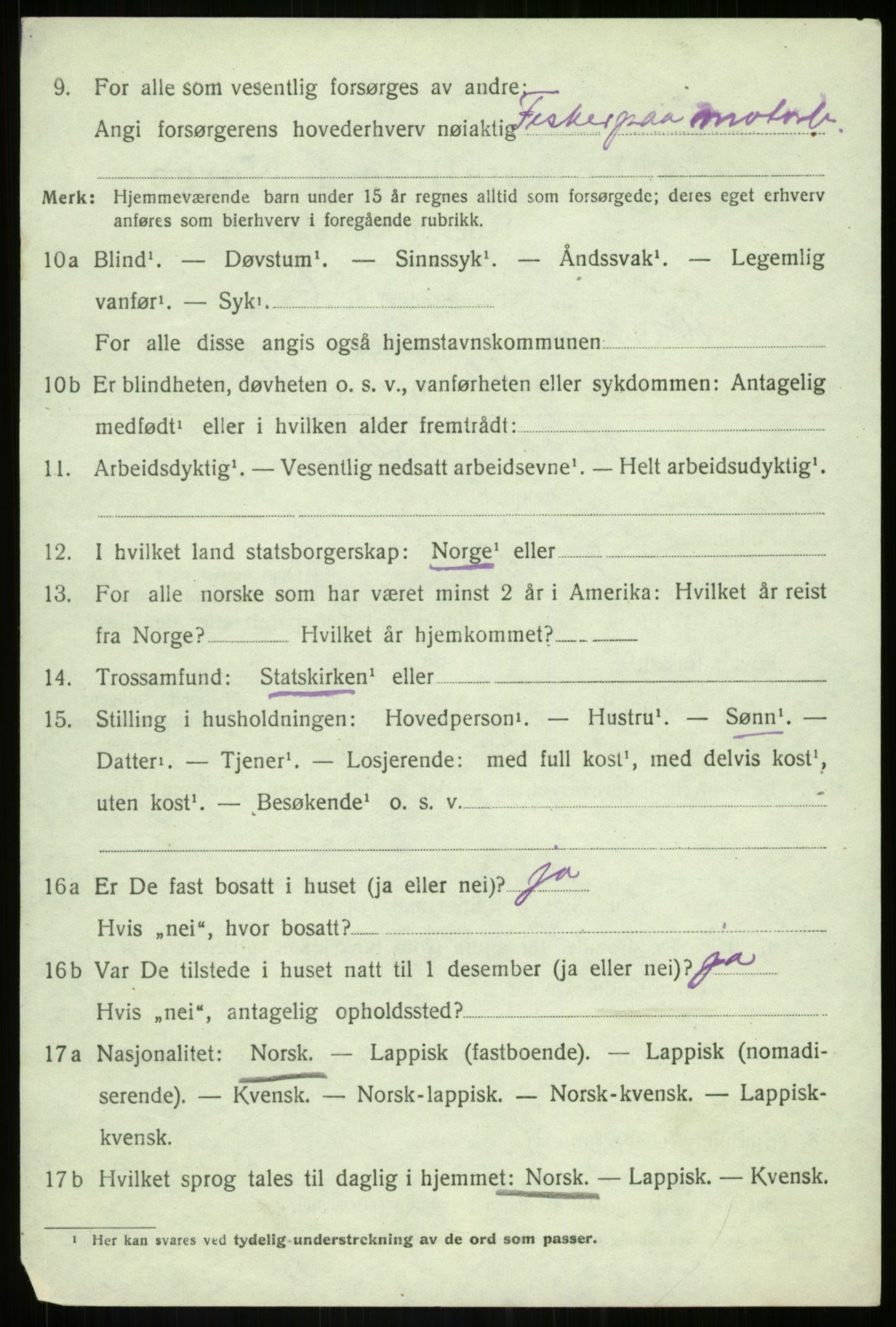 SATØ, Folketelling 1920 for 1928 Torsken herred, 1920, s. 3183