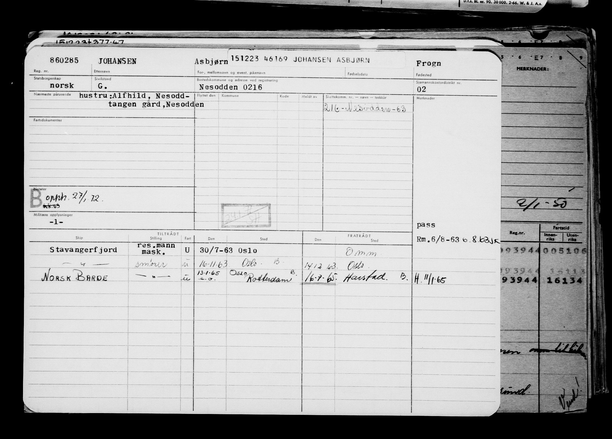 Direktoratet for sjømenn, AV/RA-S-3545/G/Gb/L0225: Hovedkort, 1923, s. 714