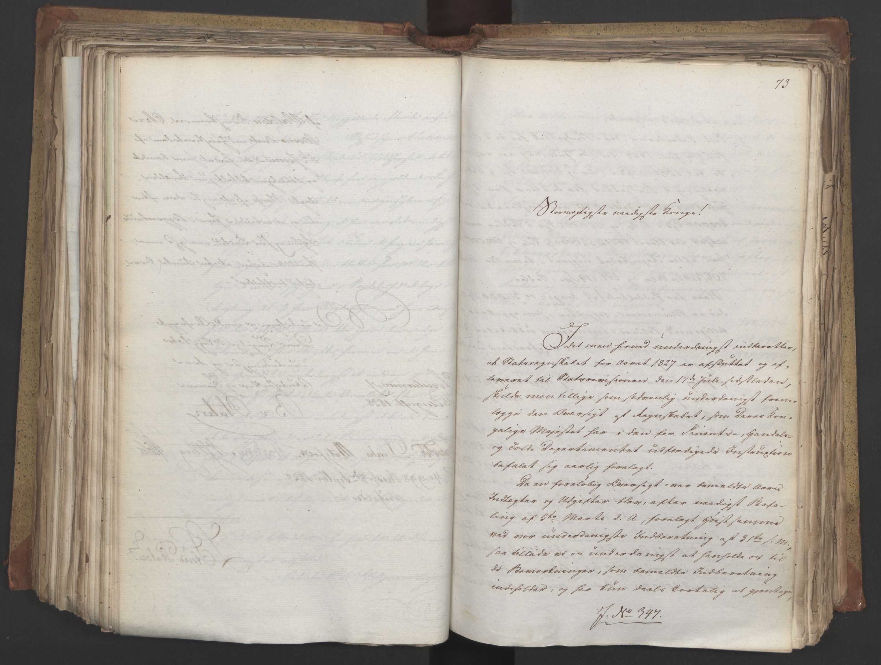 Statsrådsavdelingen i Stockholm, AV/RA-S-1003/D/Da/L0055: Regjeringsinnstillinger nr. 231-435, 1828, s. 380