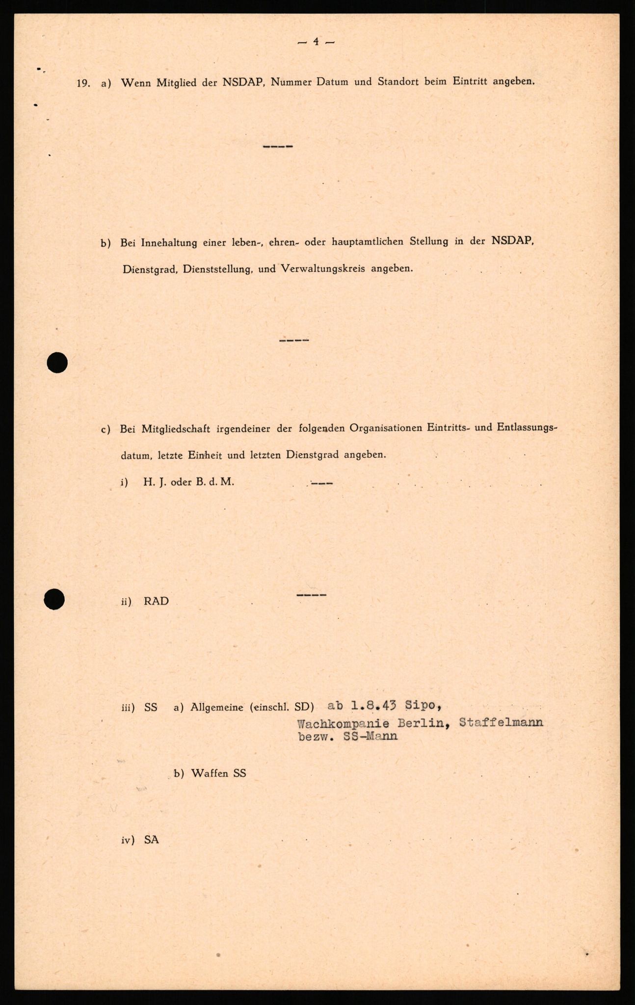 Forsvaret, Forsvarets overkommando II, RA/RAFA-3915/D/Db/L0041: CI Questionaires.  Diverse nasjonaliteter., 1945-1946, s. 112