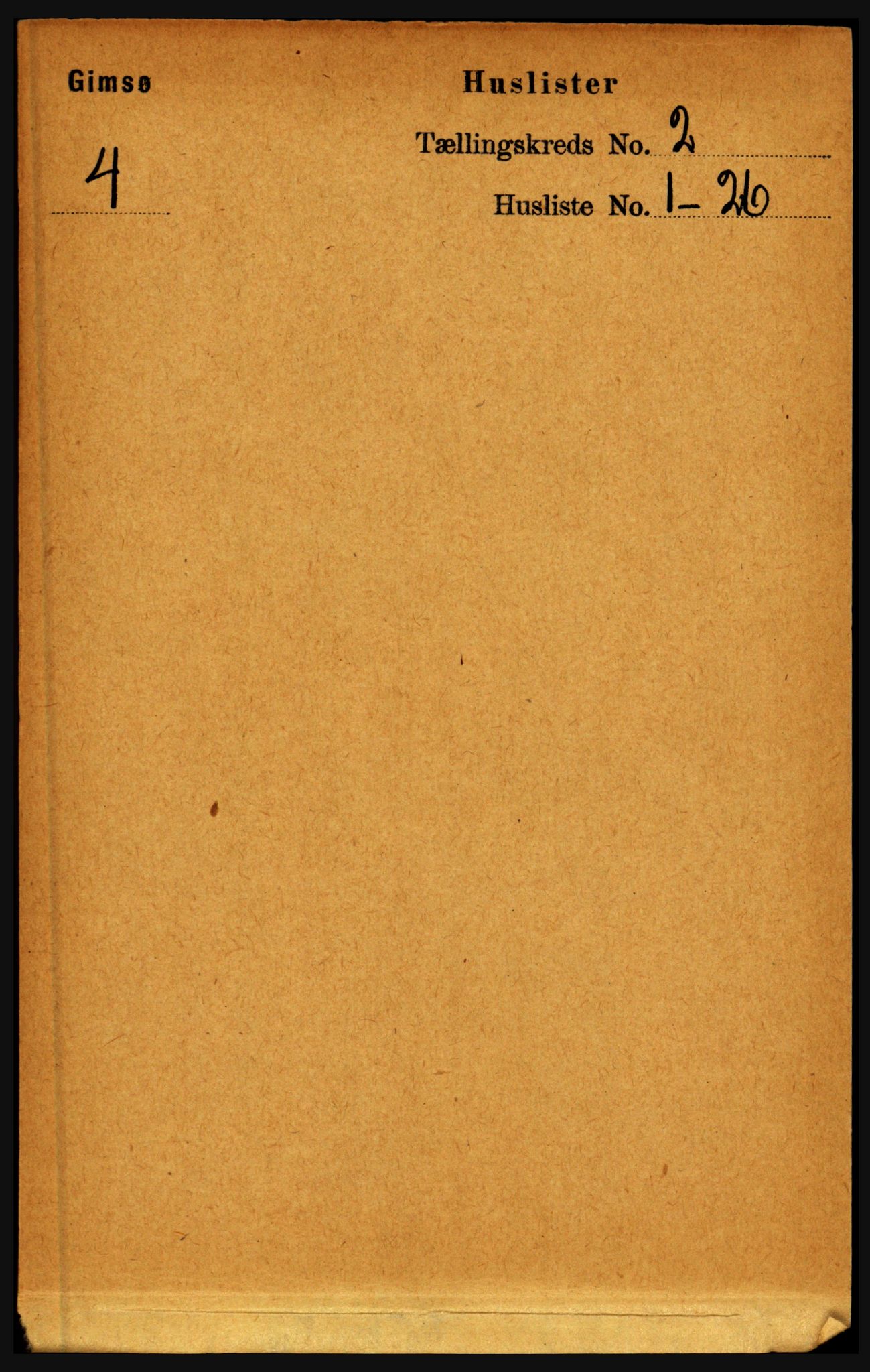 RA, Folketelling 1891 for 1864 Gimsøy herred, 1891, s. 289