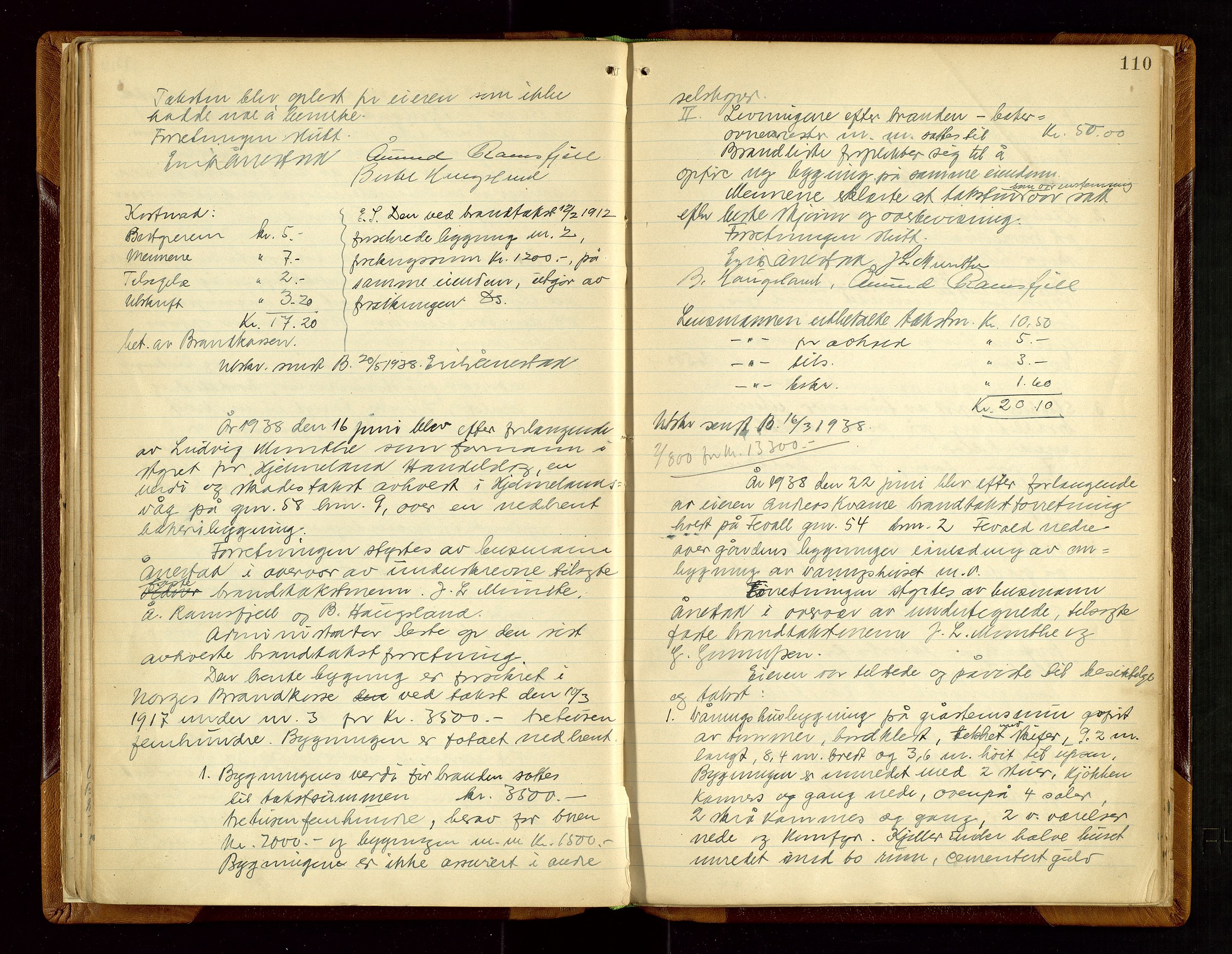 Hjelmeland lensmannskontor, SAST/A-100439/Goa/L0002: Branntakstprotokoll, 1892-1943, s. 109b-110a