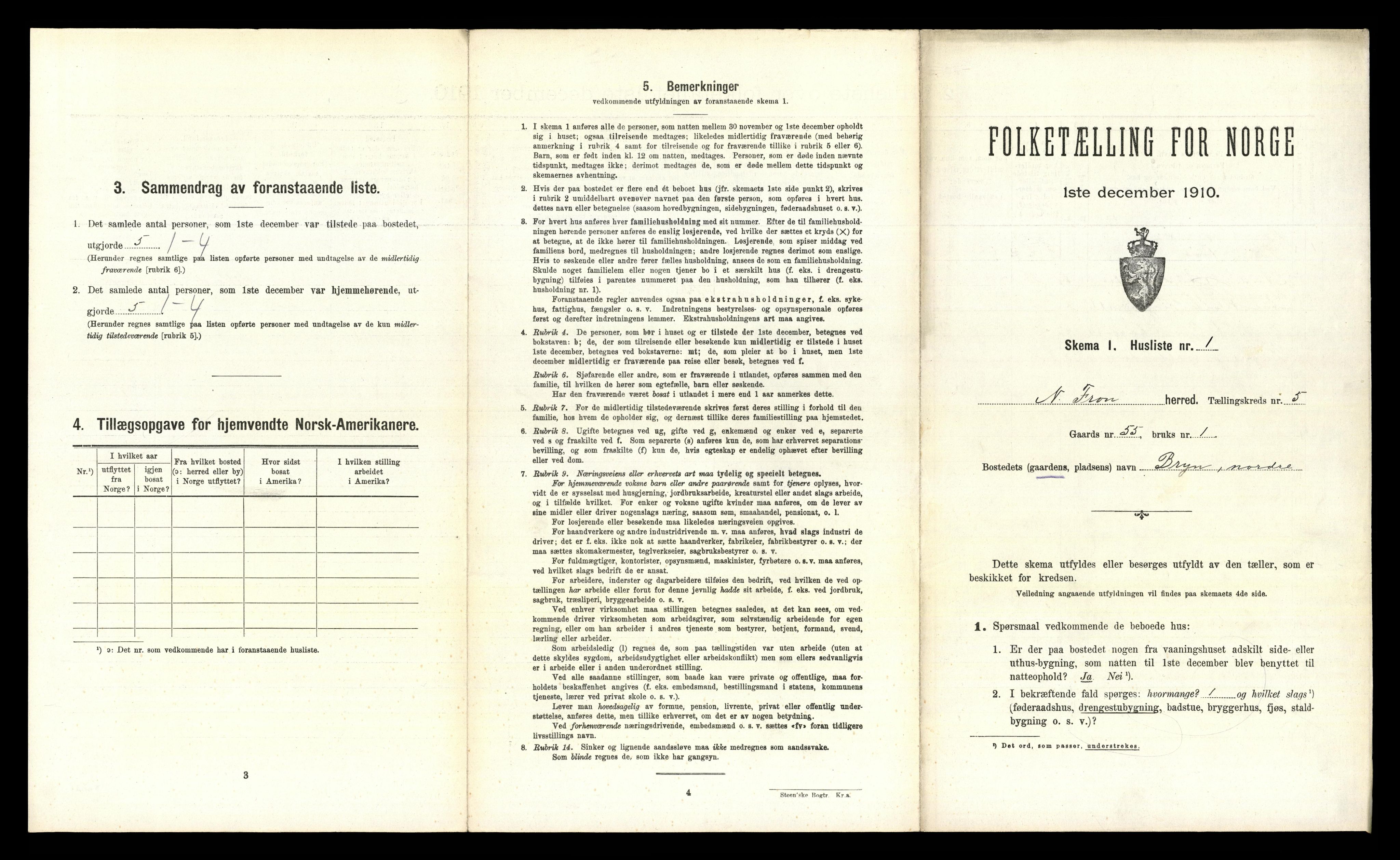 RA, Folketelling 1910 for 0518 Nord-Fron herred, 1910, s. 570